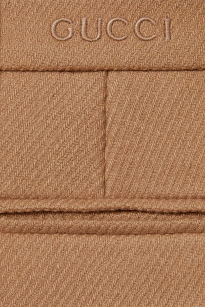 Gucci o1la5ras0526 Wool Cashmere Skirt in Beige Size 27" / US 4 / IT 40 - 3 Thumbnail