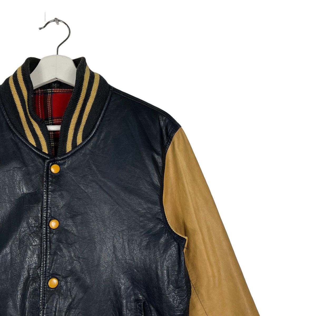 Japanese Brand 🔥 VINTAGE 1950s LEATHER STADIUM JACKET Size US M / EU 48-50 / 2 - 6 Thumbnail