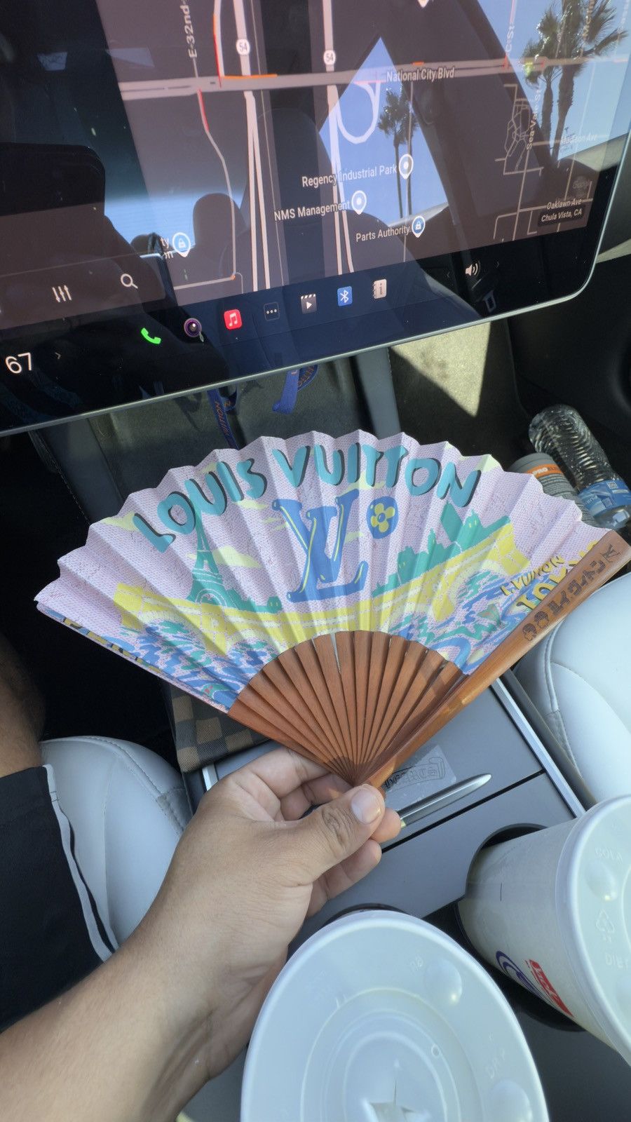 Louis Vuitton × Nigo Louis Vuitton Nigo x Pharrell Folding Fan Size ONE SIZE - 5 Thumbnail