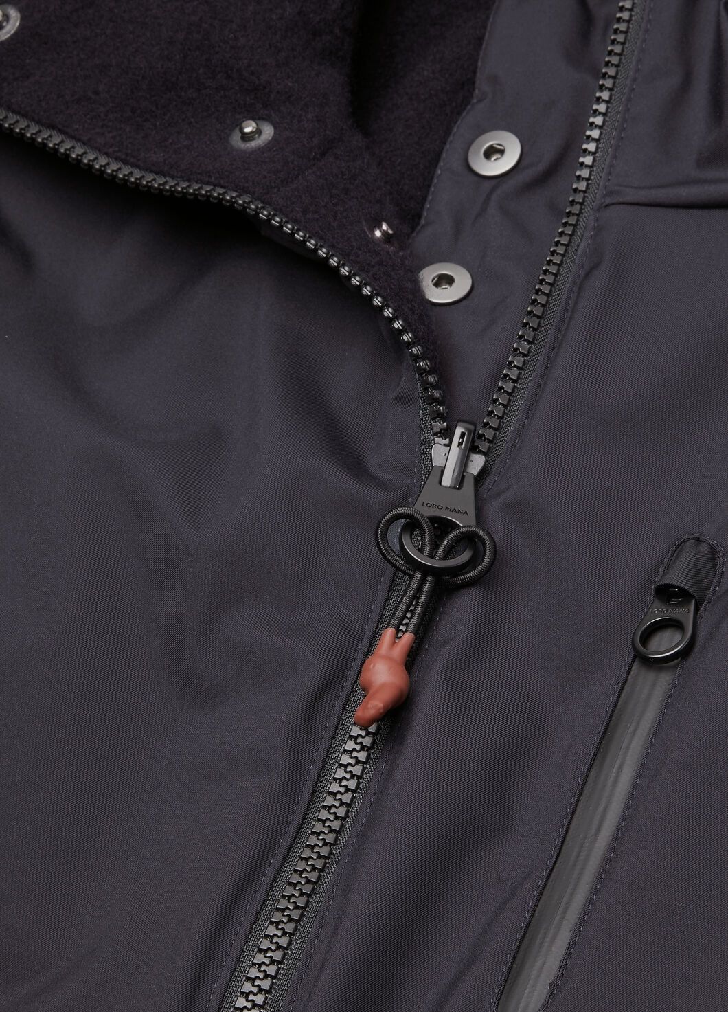 Loro Piana o1w1db10825 FAO5535 Apo Bomber Jacket in Navy Size L / US 10 / IT 46 - 4 Thumbnail