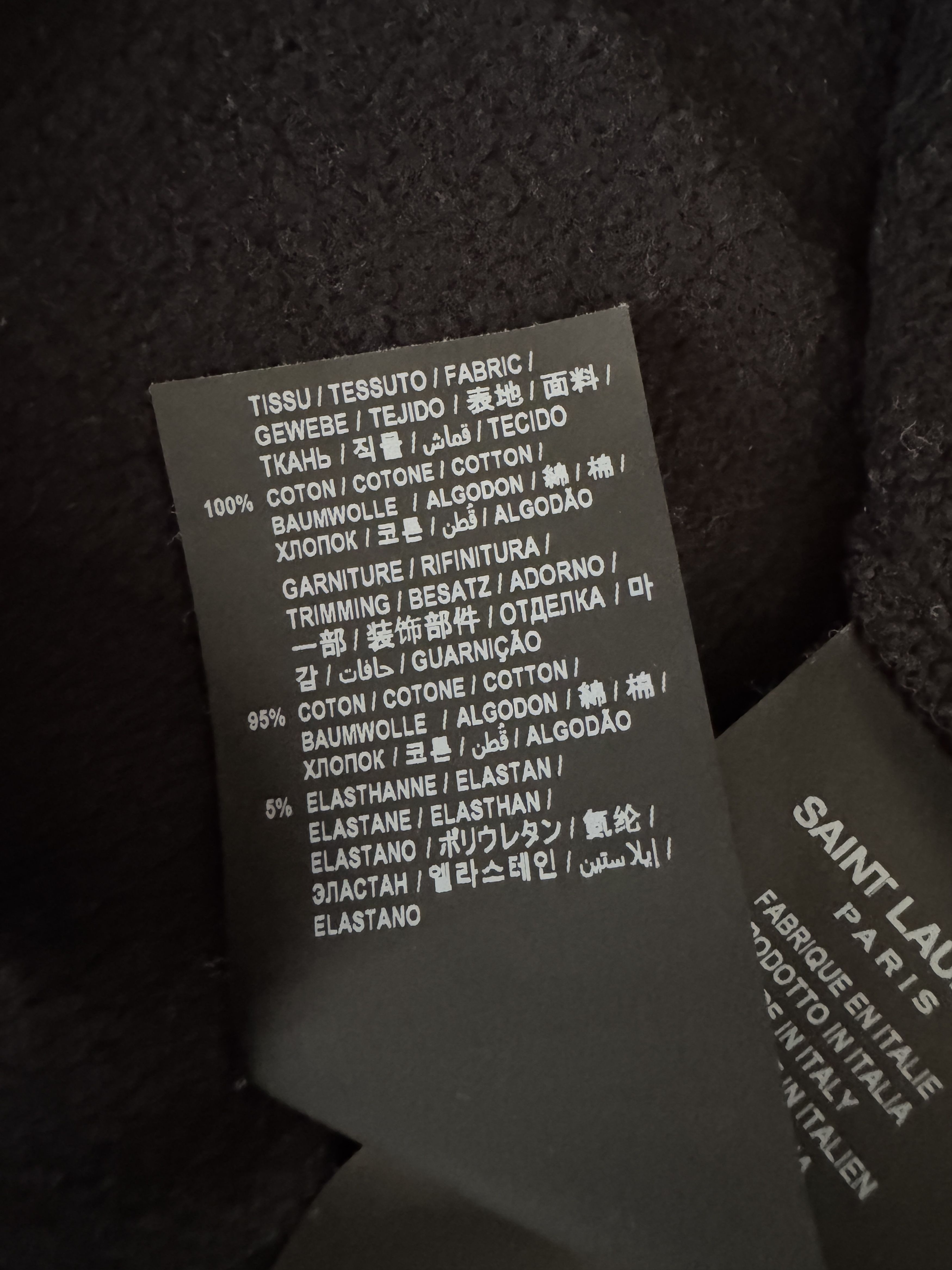 Saint Laurent Paris Saint Laurent Logo Hoodie Studded Rings Size US L / EU 52-54 / 3 - 8 Thumbnail