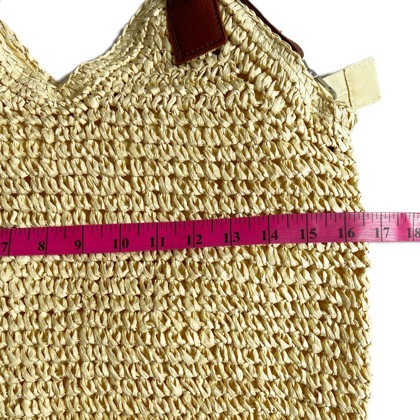 Other Fame Straw Braided Faux Leather Strap Shoulder Bag Size ONE SIZE - 10 Thumbnail