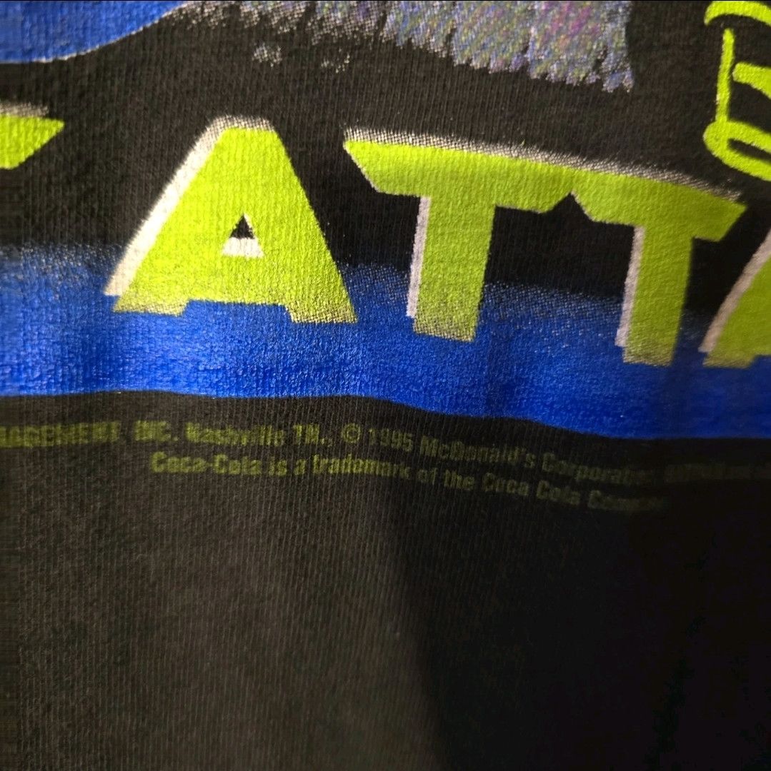 NASCAR Vintage BATMAN nascar T-shirt BAT ATTACK McDonald's Size US XL / EU 56 / 4 - 3 Thumbnail