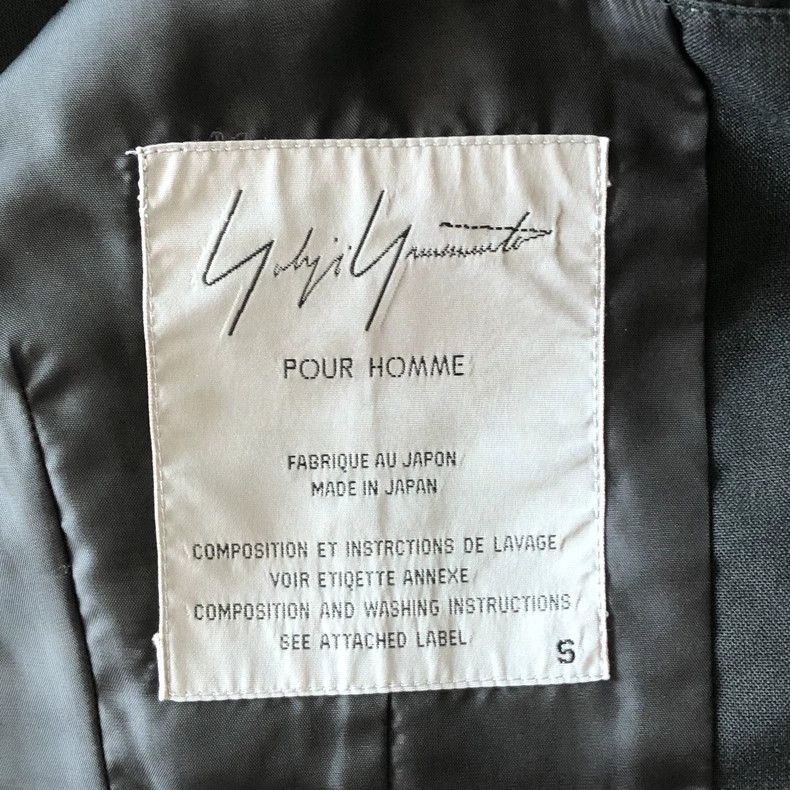 Yohji Yamamoto Yohji Yamamoto Yohji Yamamoto Black No-Collar Jacket Size US S / EU 44-46 / 1 - 4 Thumbnail