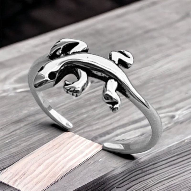 The Unbranded Brand Lizard Sterling Silver Toe Ring Midi Ring Size ONE SIZE - 1 Thumbnail