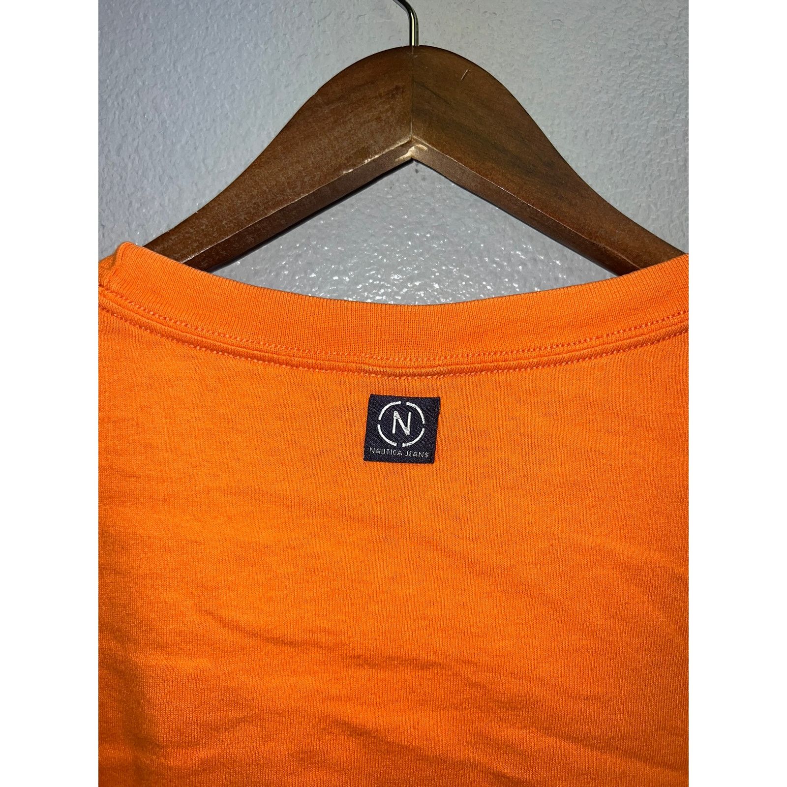Nautica Vintage Nautica Jeans Company Shirt Orange Logo VTG 2XL Size US XXL / EU 58 / 5 - 7 Thumbnail