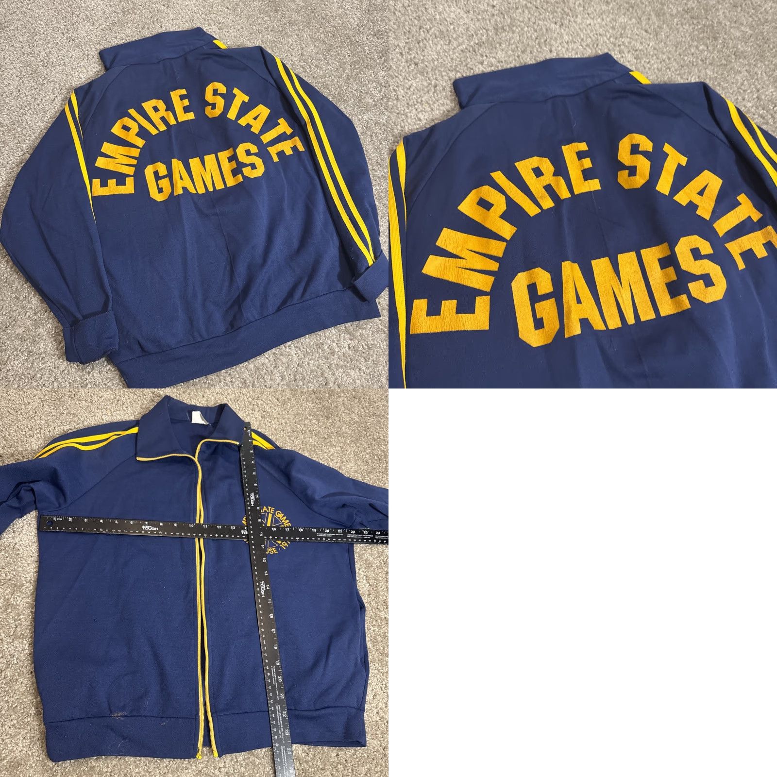 Vintage VINTAGE 1979 New York Empire State Games Light Jacket Broken Zipper XL Navy Blue Size US XL / EU 56 / 4 - 8 Thumbnail