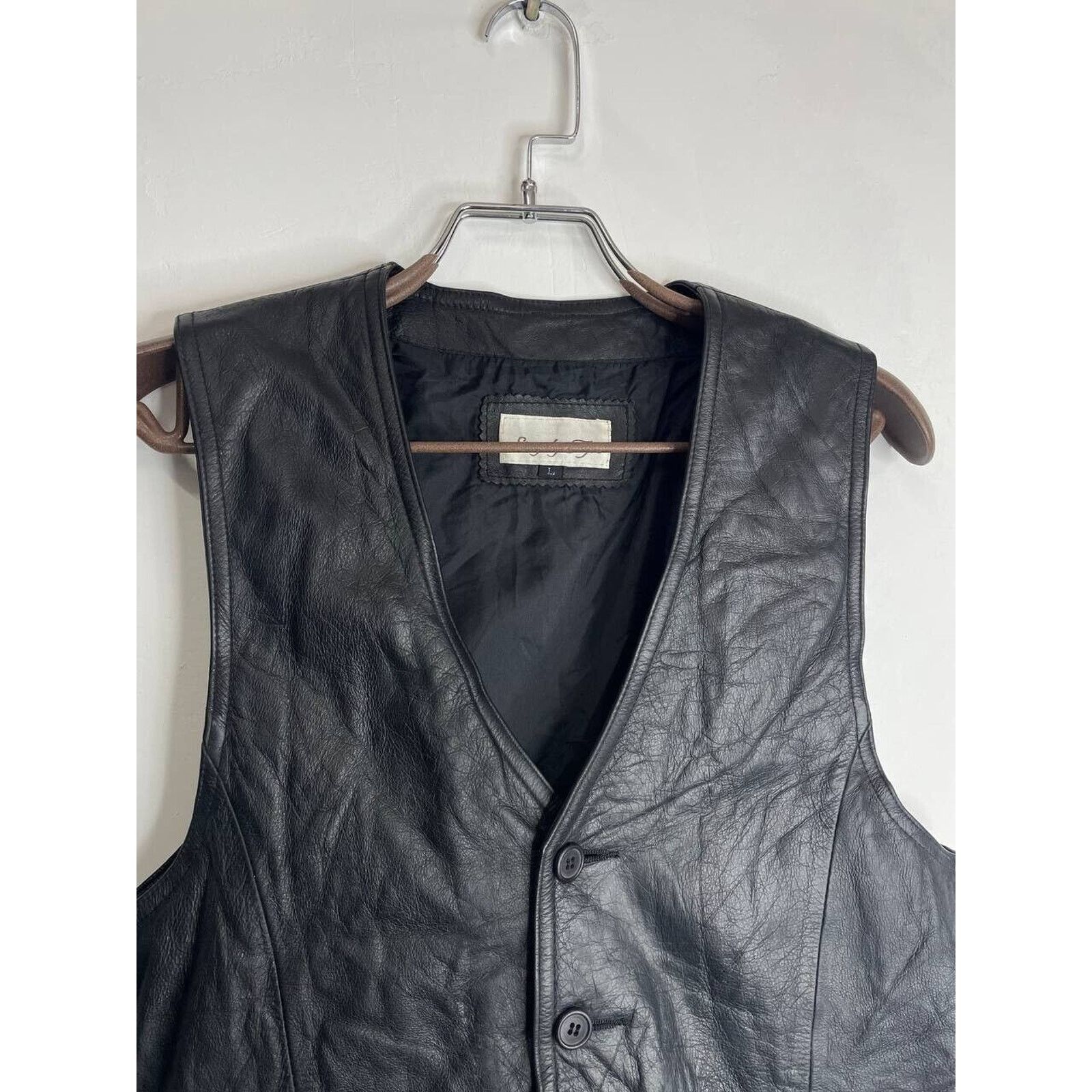 Vintage Vintage Black Leather Vest Simply Tops Western Style Size S Size S / US 4 / IT 40 - 2 Thumbnail
