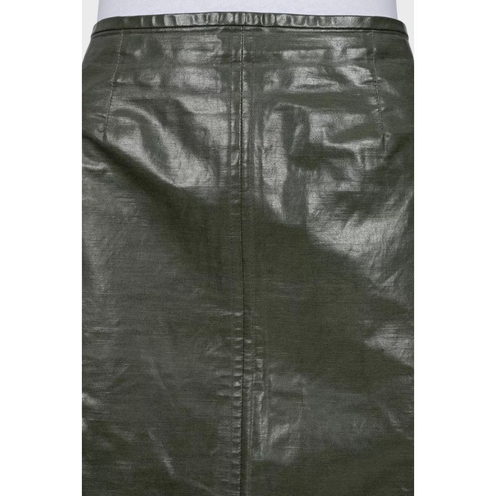 Celine Celine Elegant Green Straight Skirt with Slits - Size L Size 28" / US 6 / IT 42 - 4 Thumbnail