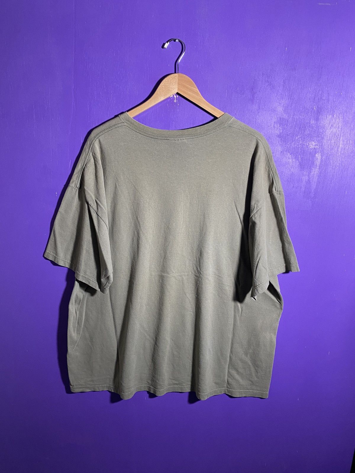 Nike × Vintage Vintage 90s Nike taupe brown essential swoosh t-shirt Size US XXL / EU 58 / 5 - 2 Thumbnail