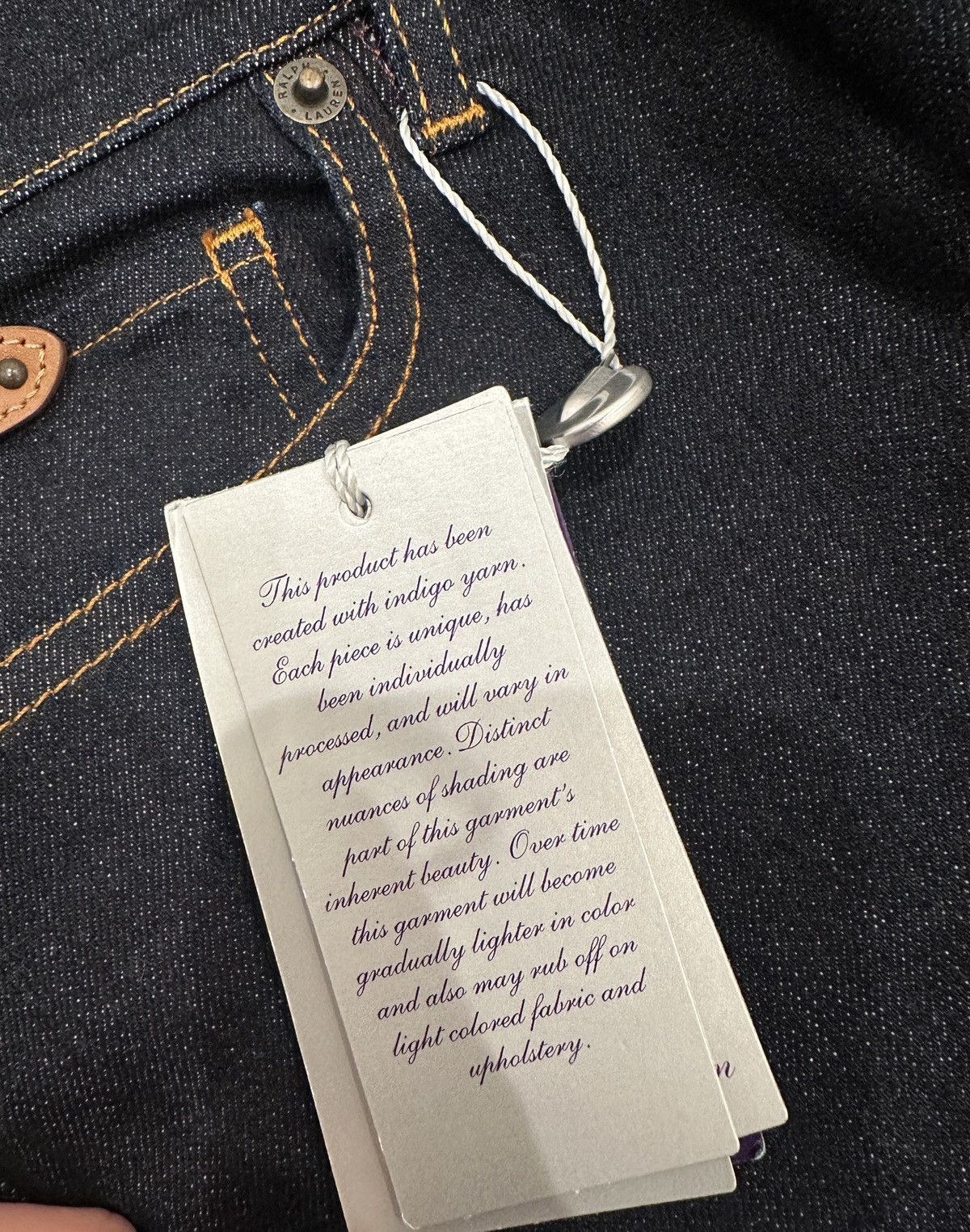 Ralph Lauren Purple Label Dark wash Denim pants Size 25" / US 0 / IT 36 - 3 Thumbnail