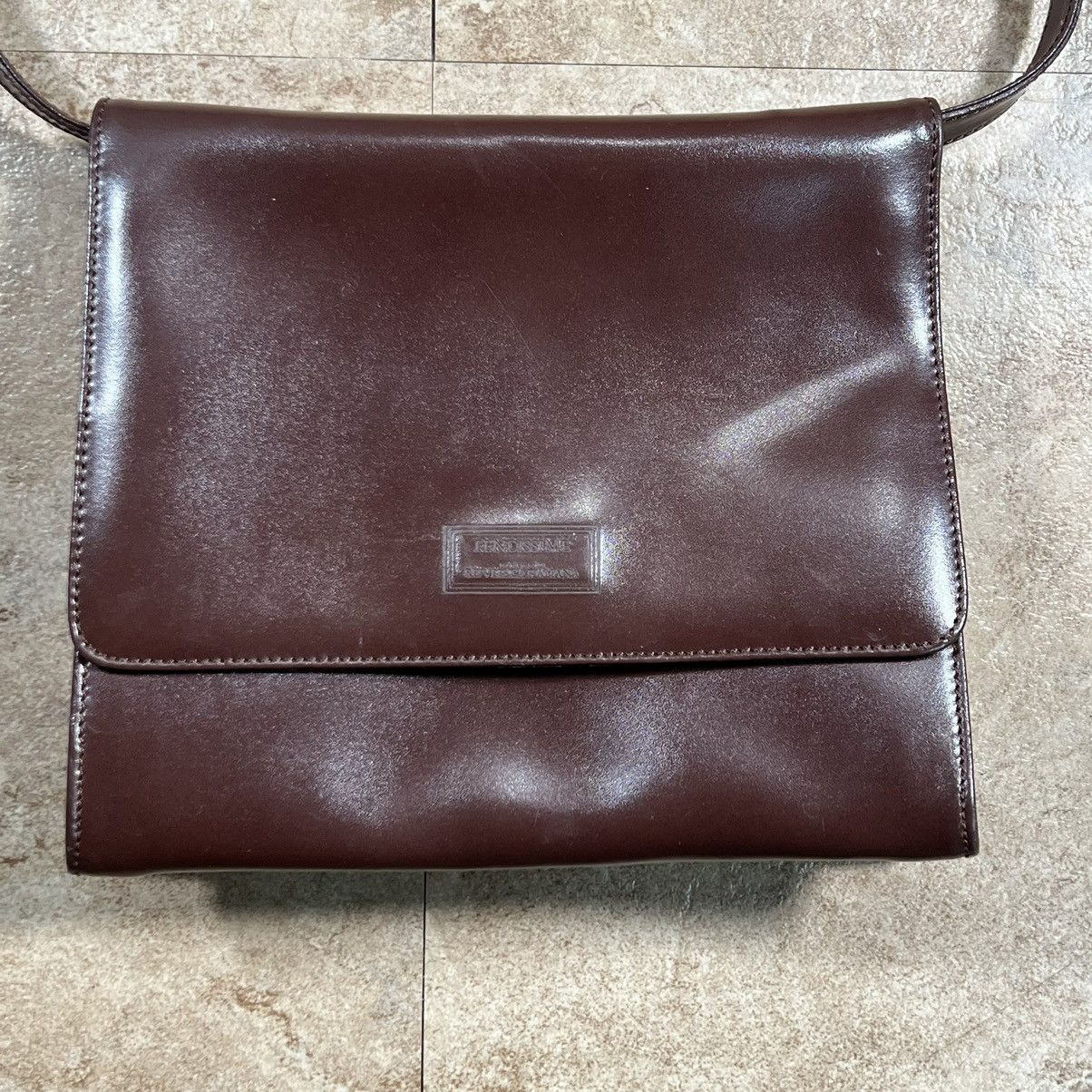 Vintage Fendi Brown Small Luxury Rare Crossbody Leather Bag