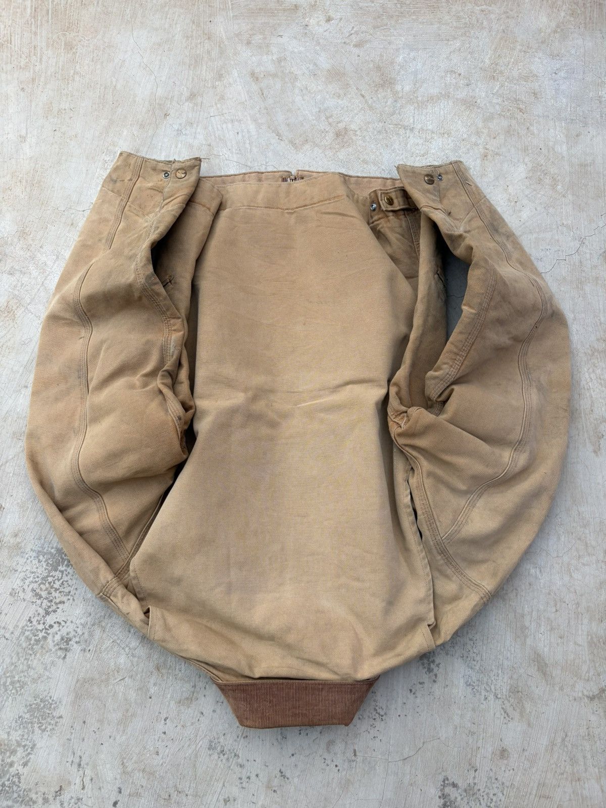 Carhartt Vintage 1993 Sunfaded Carhartt Quilted Detroit Jacket 6QLJT Size US M / EU 48-50 / 2 - 8 Thumbnail