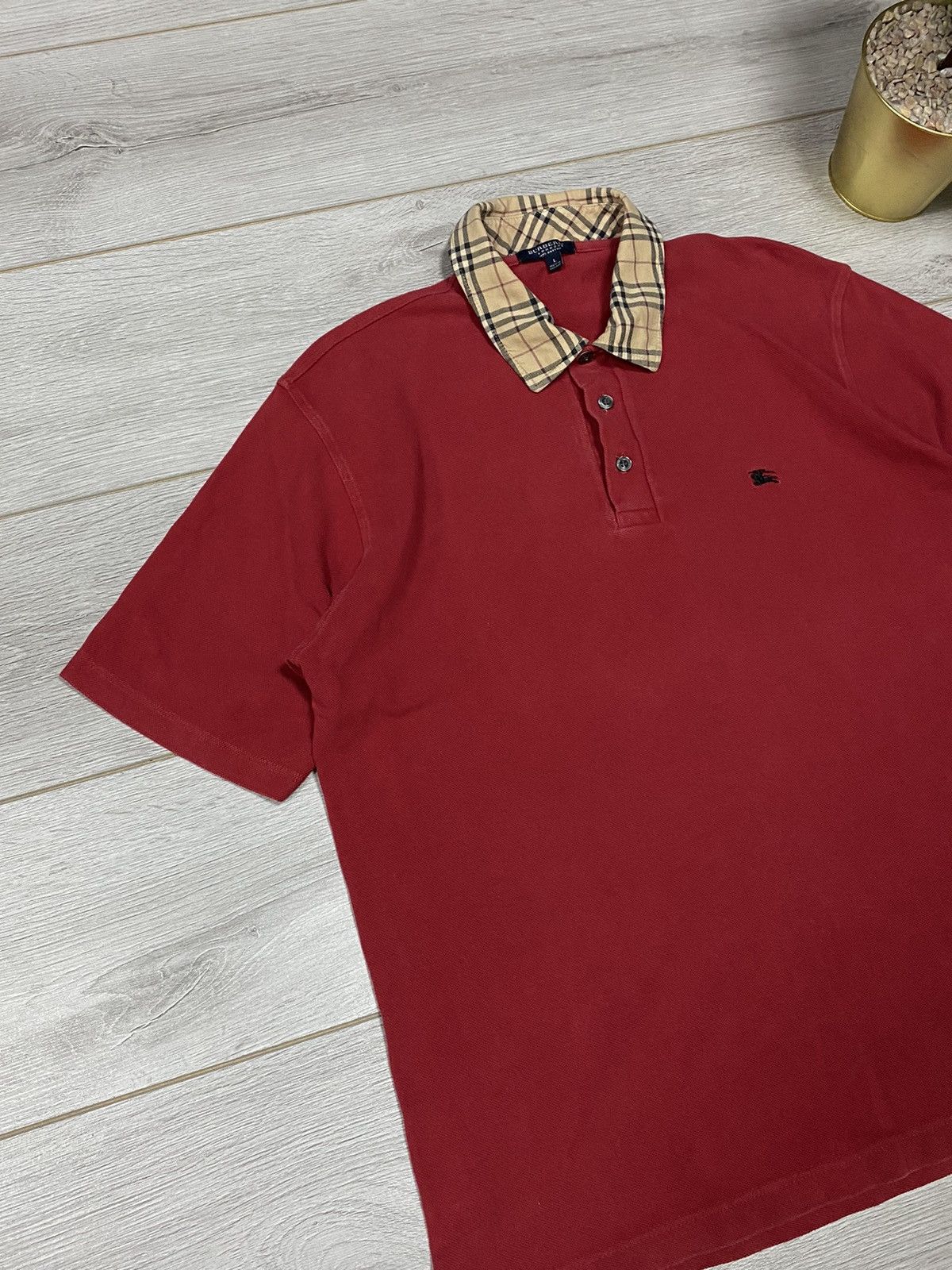 Burberry Burberry nova check vintage polo buttons shirt Size US L / EU 52-54 / 3 - 1 Thumbnail