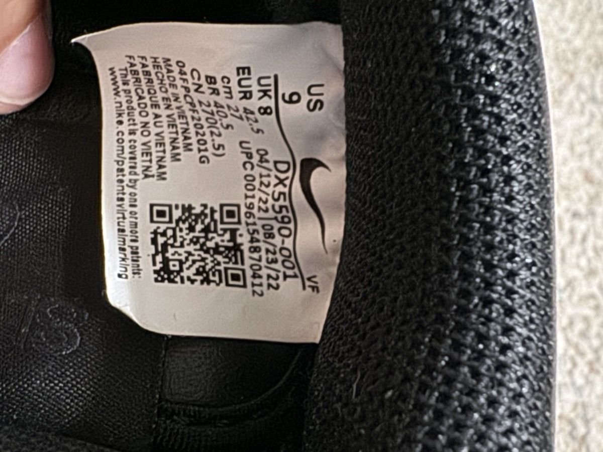 Nike Nike Slam Jam Air Force One - Black Size US 9 / EU 42 - 6 Thumbnail