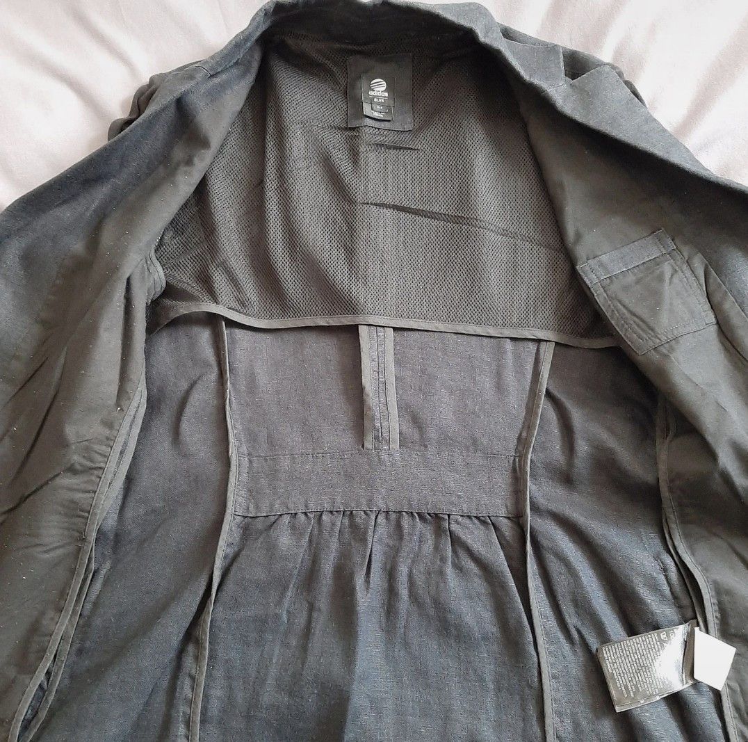 Adidas LINEN BLAZER ADIDAS SLVR SAMPLE Size S / US 4 / IT 40 - 3 Thumbnail
