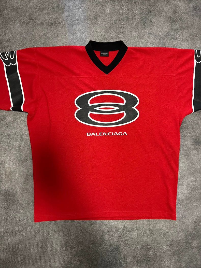 Balenciaga Balenciaga Double-ring football 25th short sleeve Size US XL / EU 56 / 4 - 1 Thumbnail