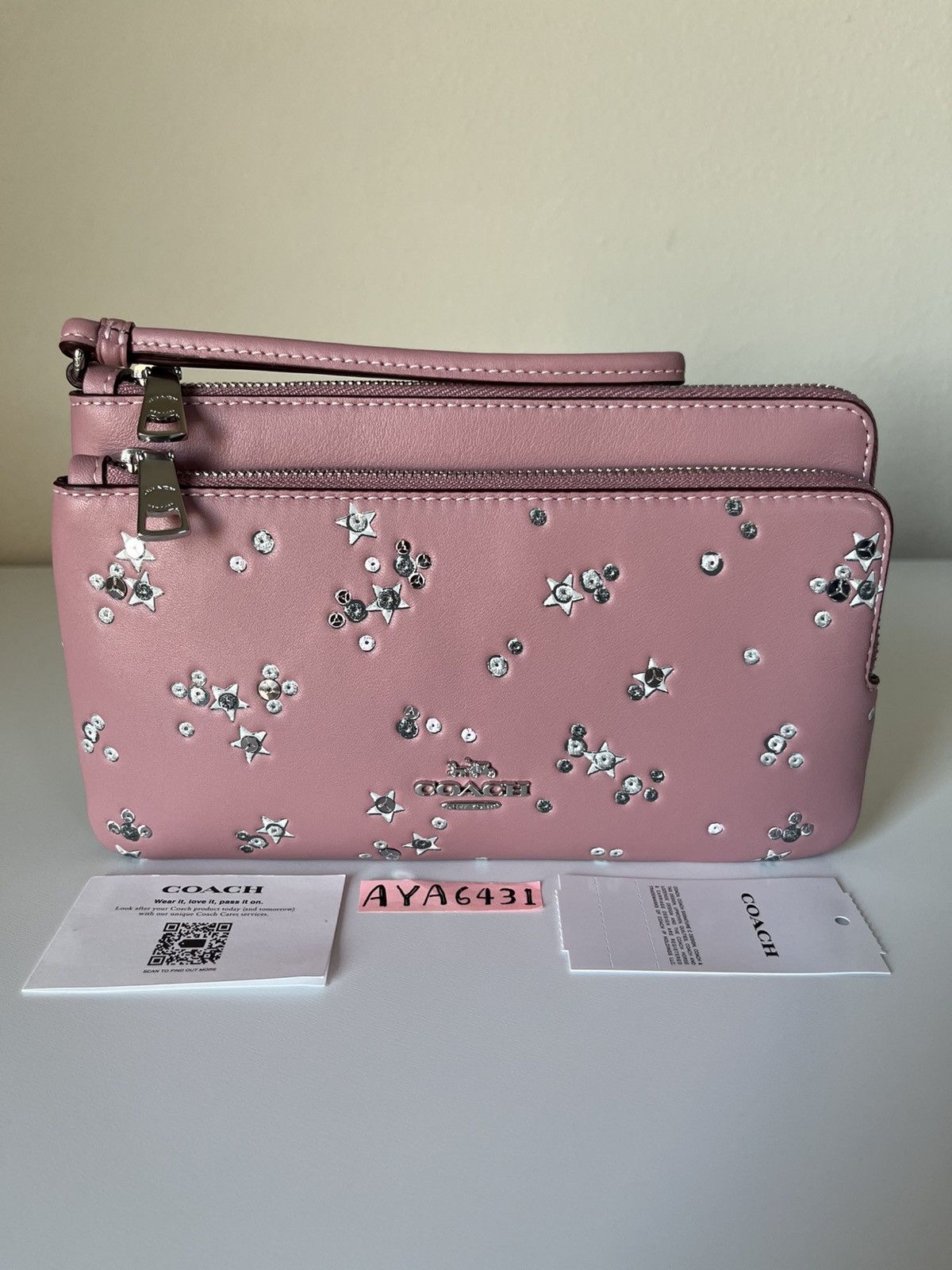 Coach Coach double zip wristlet with star print Size ONE SIZE - 2 Thumbnail