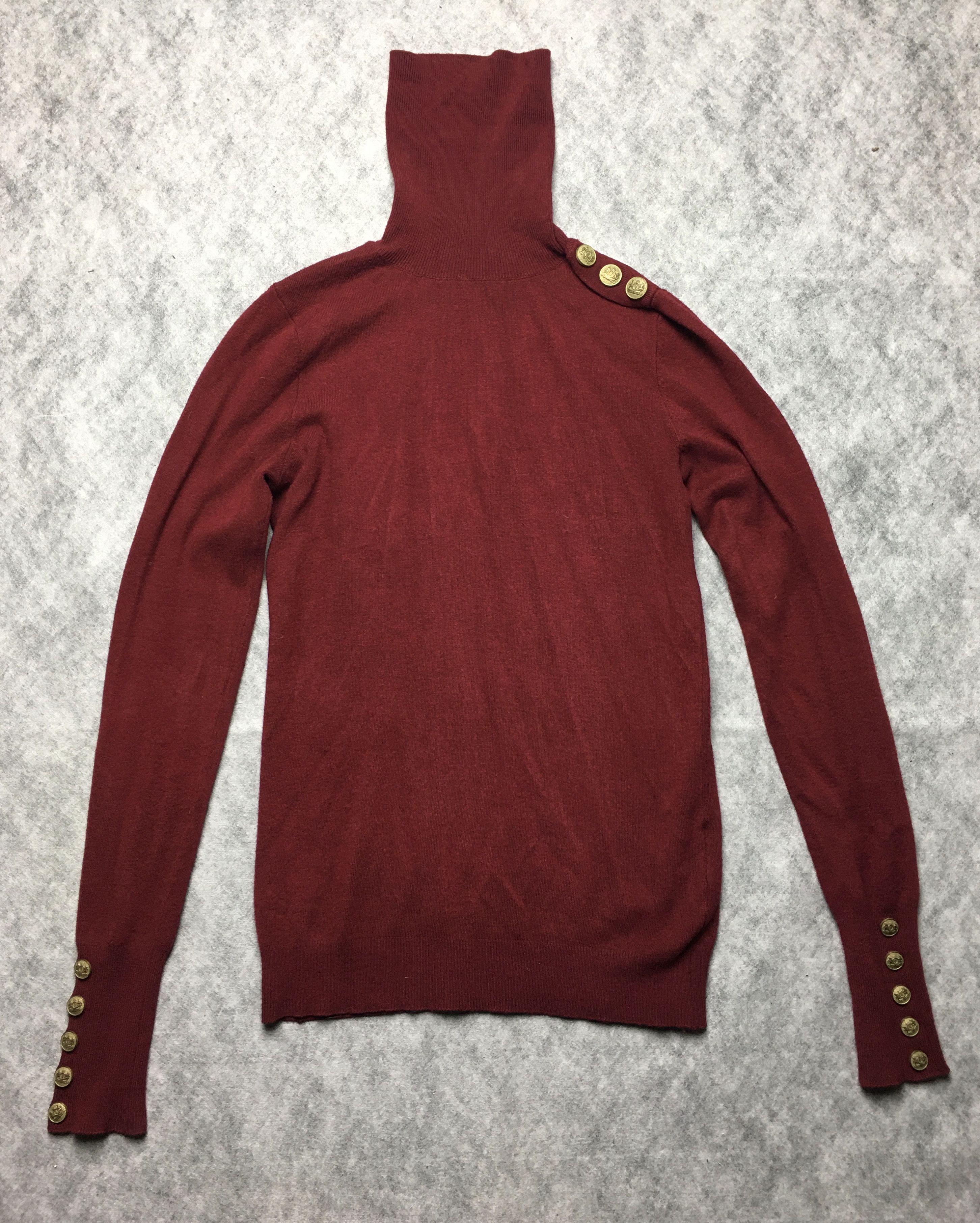 Other Holland Cooper Buttoned Knit Turtleneck Jumper Sweater Sz XS Size XS / US 0-2 / IT 36-38 - 6 Thumbnail