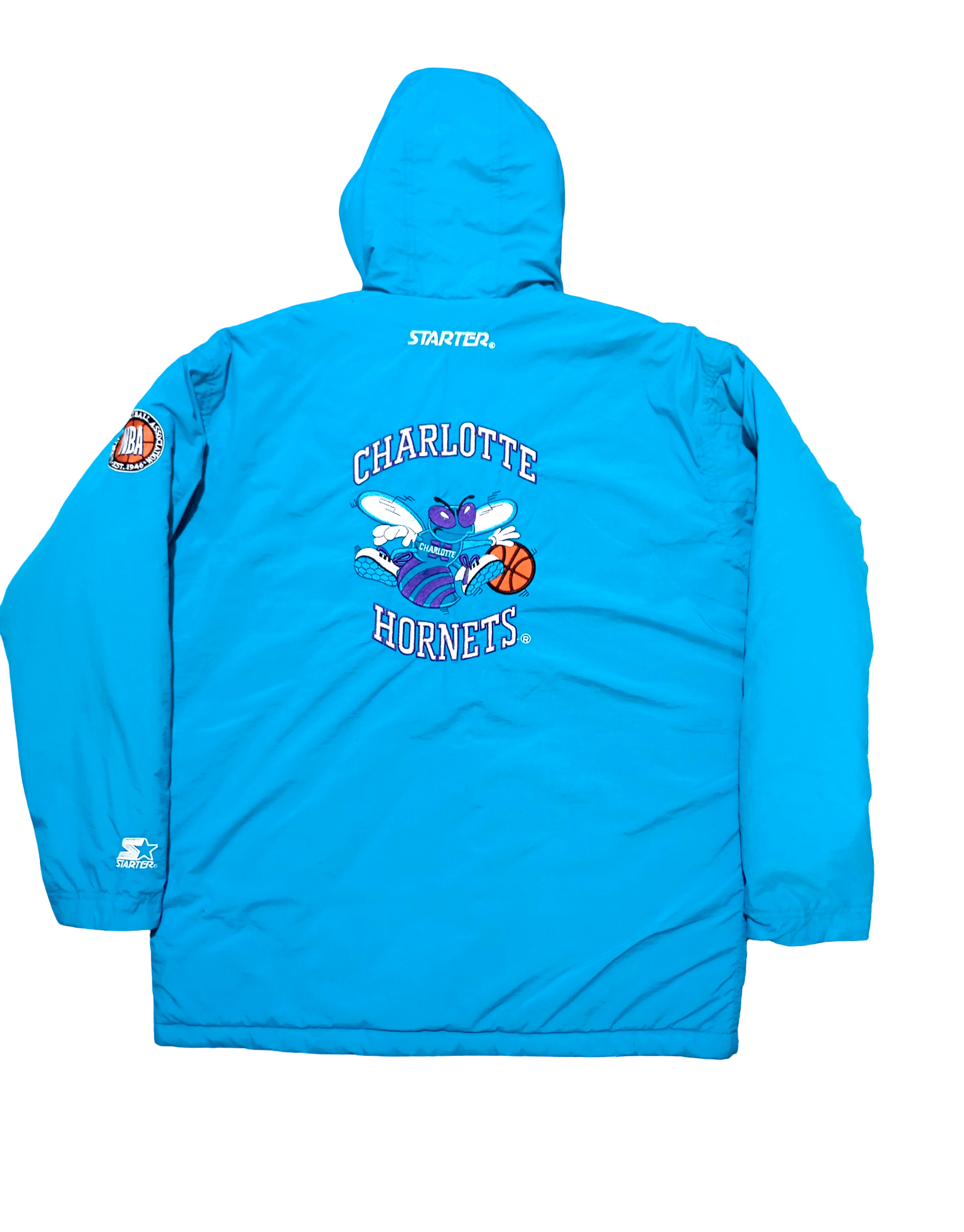 Starter Starter Jacket Charlotte Hornets NBA Retro Vintage HORNETS Size US M / EU 48-50 / 2 - 1 Thumbnail