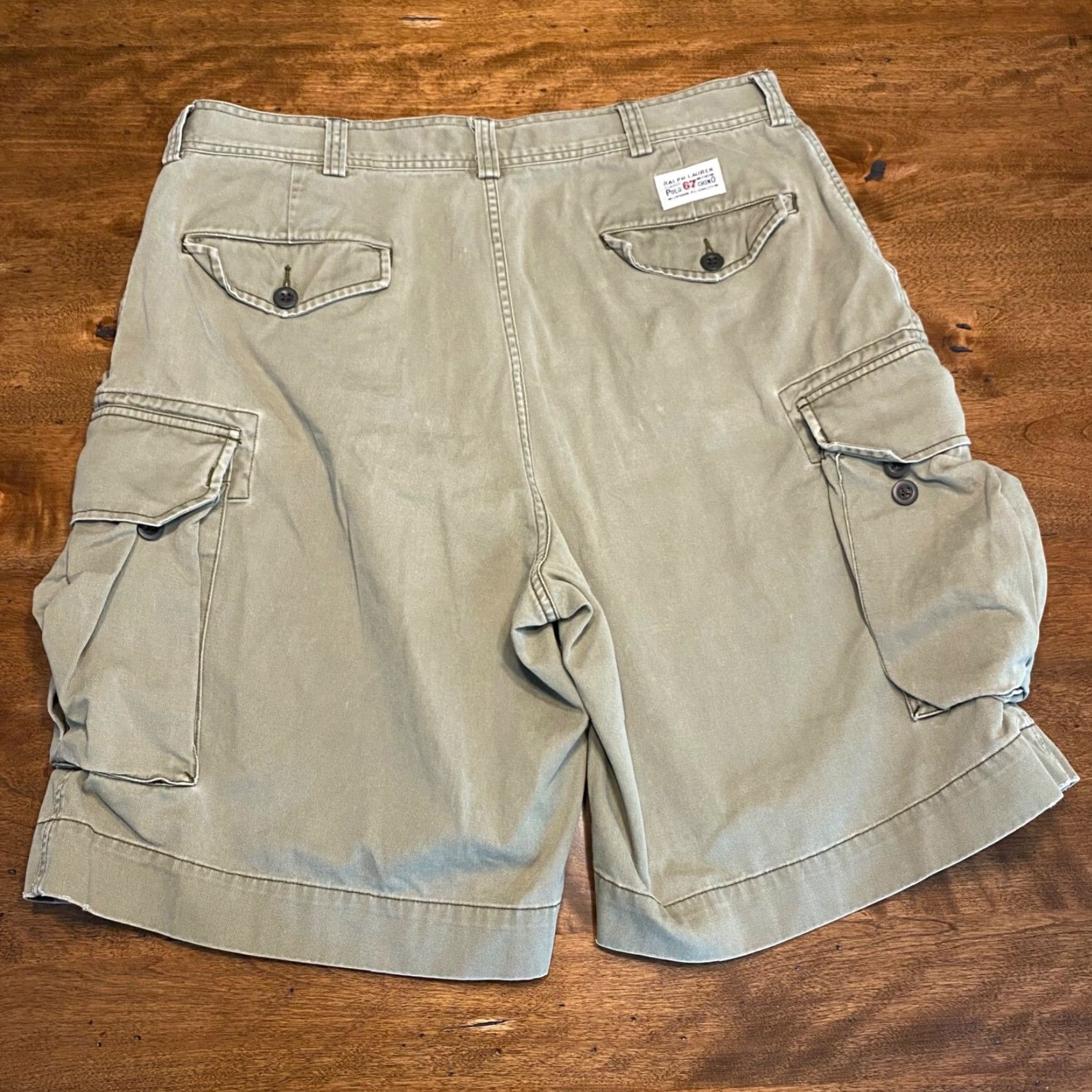 Polo Ralph Lauren Polo Ralph Lauren Shorts Mens 36 Olive Green Cargo Pockets 9.5" Inseam Casual Size US M / EU 48-50 / 2 - 7 Thumbnail