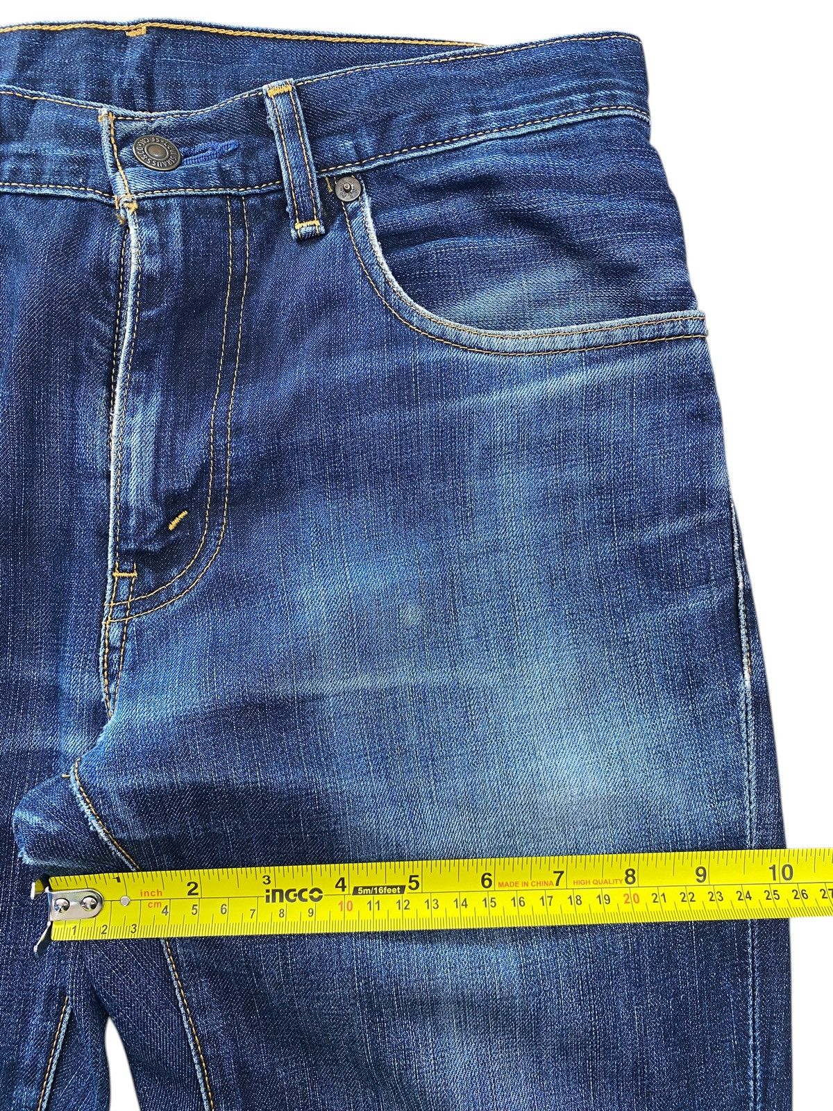 Levi's Levi’s Blue Wash Whiskered Style Straight Leg Jeans Size US 30 / EU 46 - 7 Thumbnail