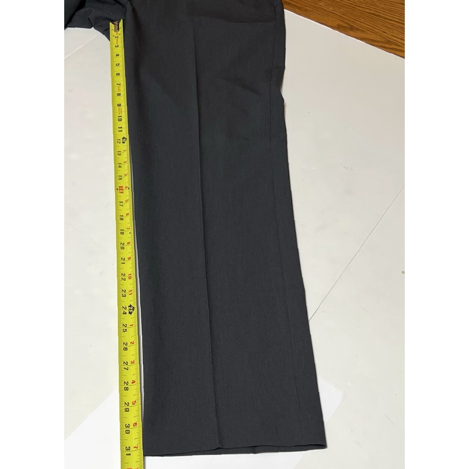 Izod IZOD Dress Pants Men's 36x32 Gray Dark Performance Stretch Comfort Straight NWT Size US 36 / EU 52 - 5 Thumbnail