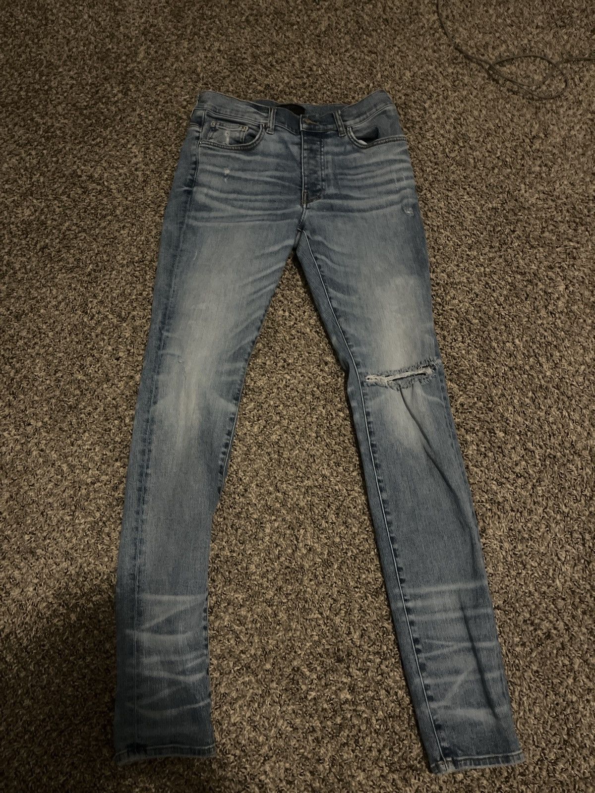 Amiri blue amiri jeans Size US 30 / EU 46 - 1 Thumbnail