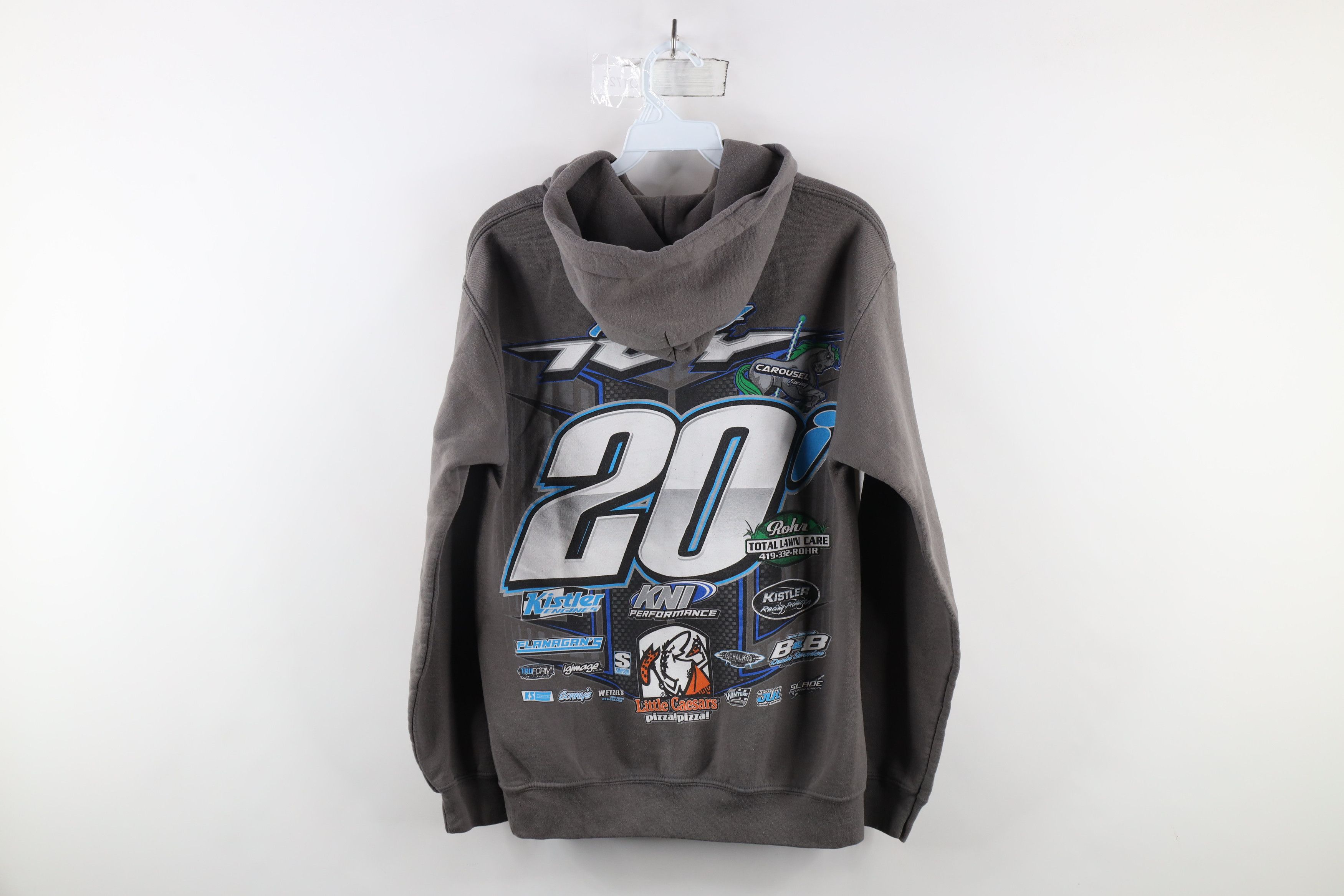 Vintage Streetwear Ivy Sprint Car Racing Hoodie Sweatshirt Gray Size US S / EU 44-46 / 1 - 11 Thumbnail