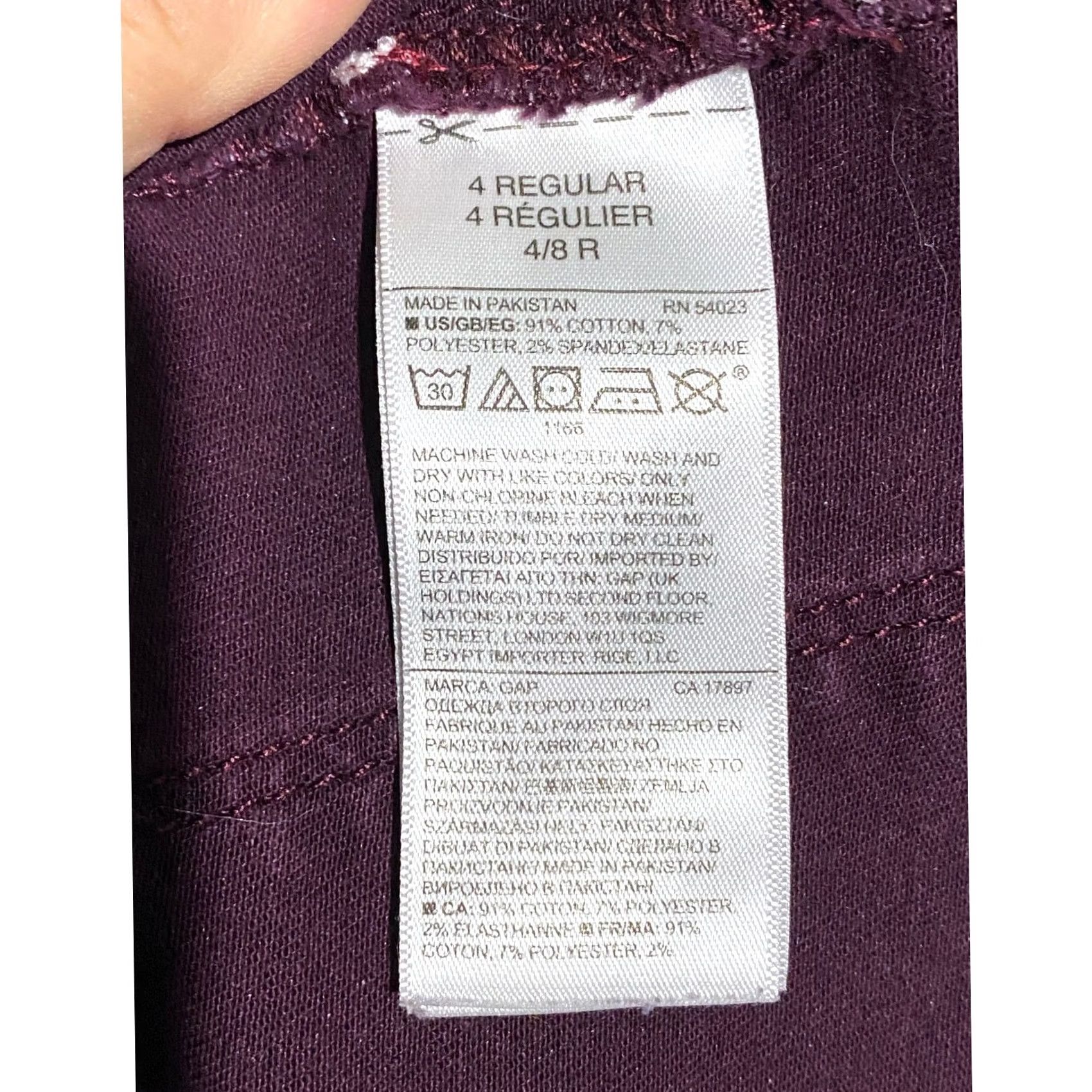 Gap VINTAGE Gap For Good 1969 Easy Leggings Jeans Distressed Rip Knees Womens 27R Stretch Jeans Jegging Womens 27R Jeans Rip Knees Size 27" / US 4 / IT 40 - 7 Thumbnail