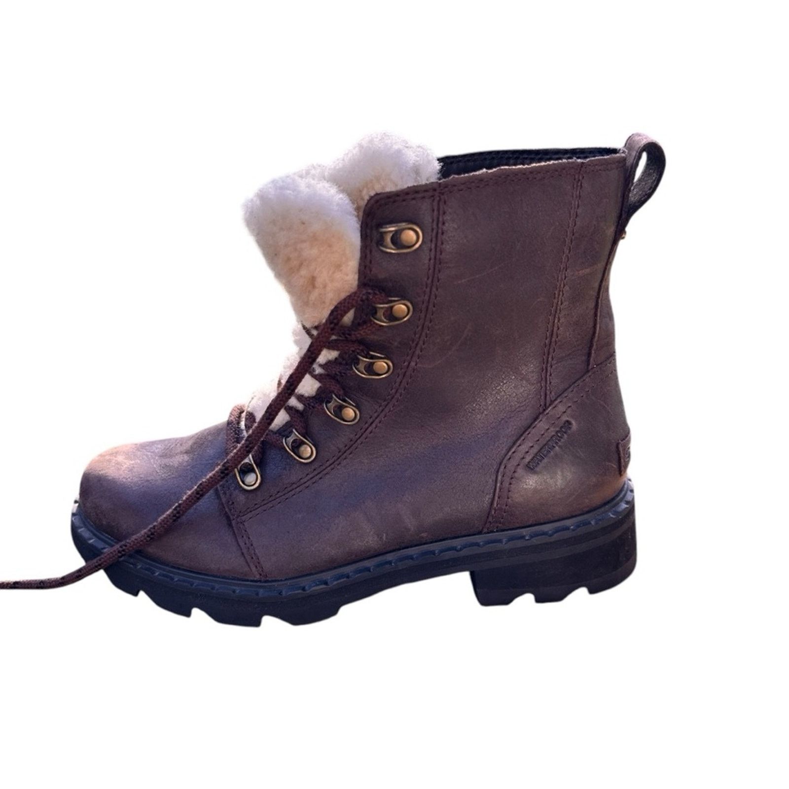 SOREL Sorel Lennox Lace Cozy Shearling Waterproof Boots - Size 8 Size US 8 / IT 38 - 11 Thumbnail