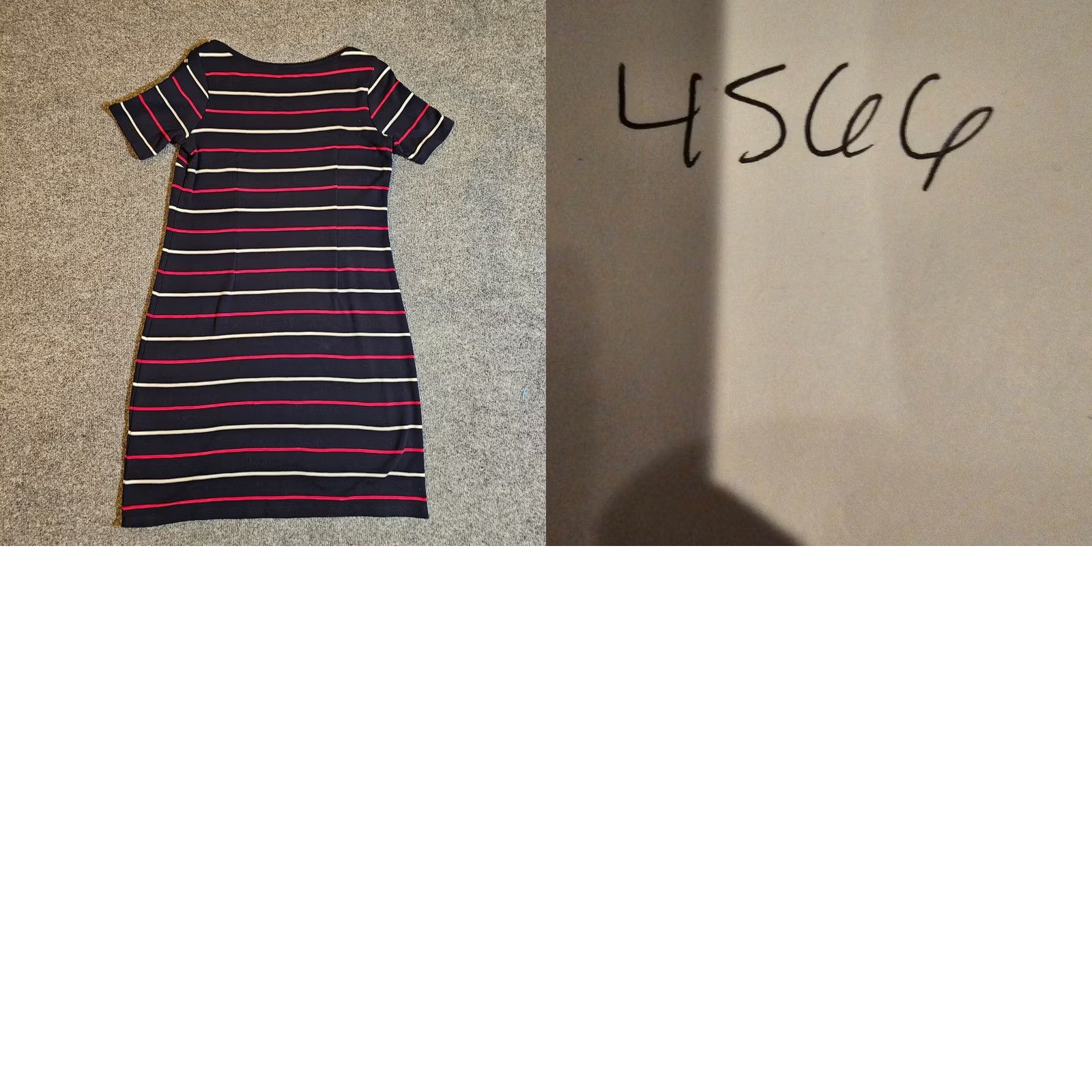 Talbots Talbots Dress Women Petite Medium Blue Red Striped Sheath Fitted Stretch Casual Knit Navy Black?? Size M / US 6-8 / IT 42-44 - 8 Thumbnail