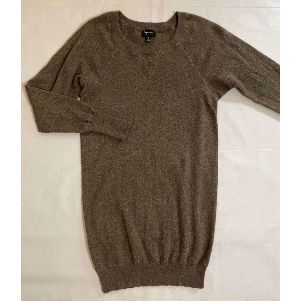 AQUA Aqua Cashmere Brown Long Sleeve Sweater Mini Dress Size M Size M / US 6-8 / IT 42-44 - 7 Thumbnail