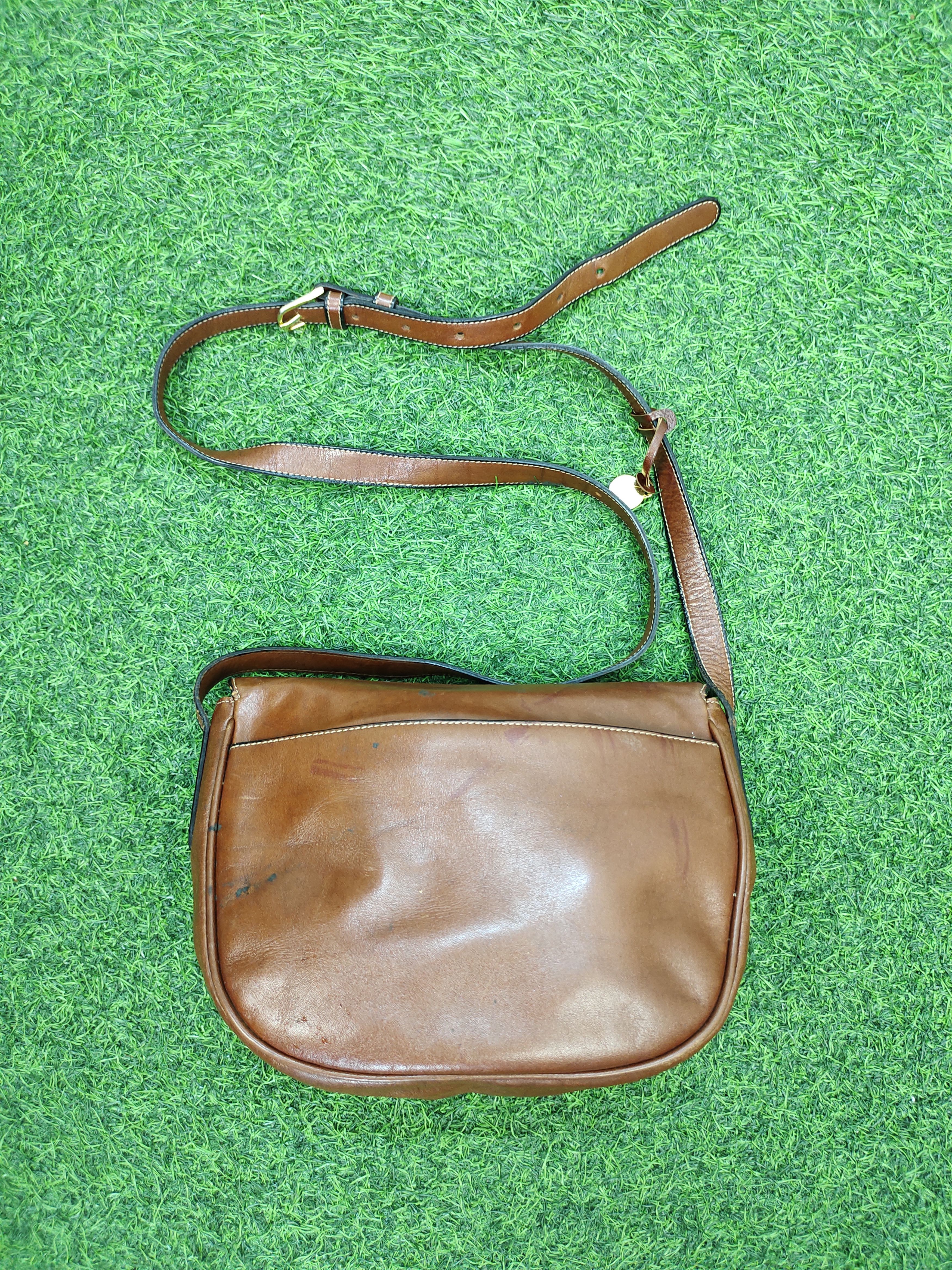 Leather Vintage Gold Pfeil Handmade Patina Leather Sling Bag Size ONE SIZE - 5 Thumbnail