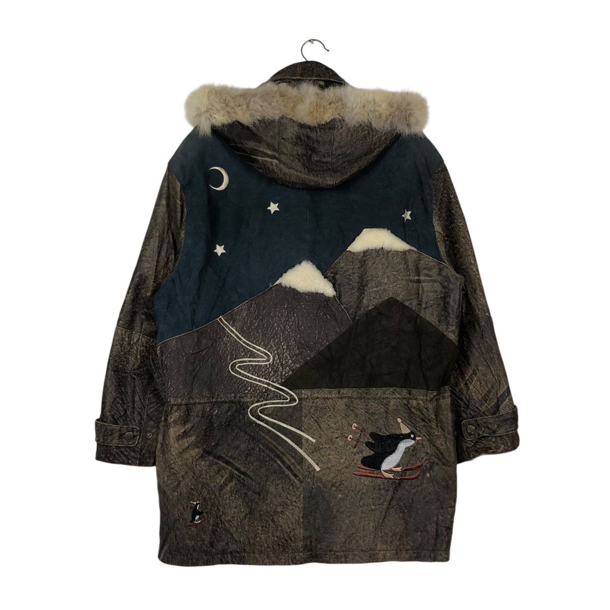 Japanese Brand × Vintage Vintage Biker Leather Jacket Embroidered Design IsseyMiyake Size US M / EU 48-50 / 2 - 9 Thumbnail