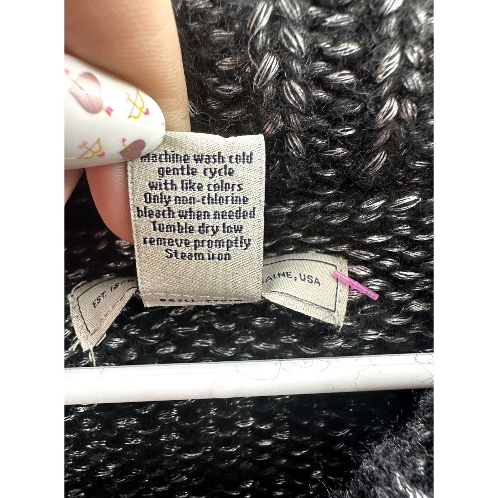 Vintage Bass Sweater Size Medium Gray Shimmer Long Sleeve Cowl Neck Womens Pullover Knit Casual Vintage: No Size M / US 6-8 / IT 42-44 - 6 Thumbnail