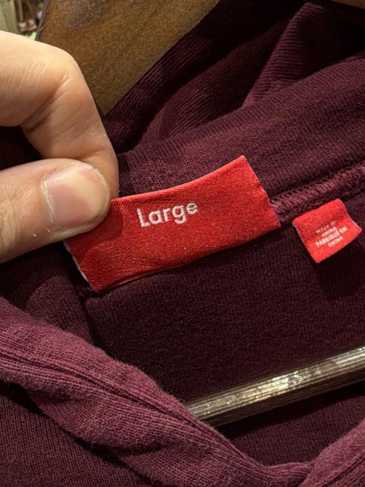 Supreme Size Large Supreme Overlock Hooded Sweatshirt Burgundy NEW Size US L / EU 52-54 / 3 - 9 Thumbnail