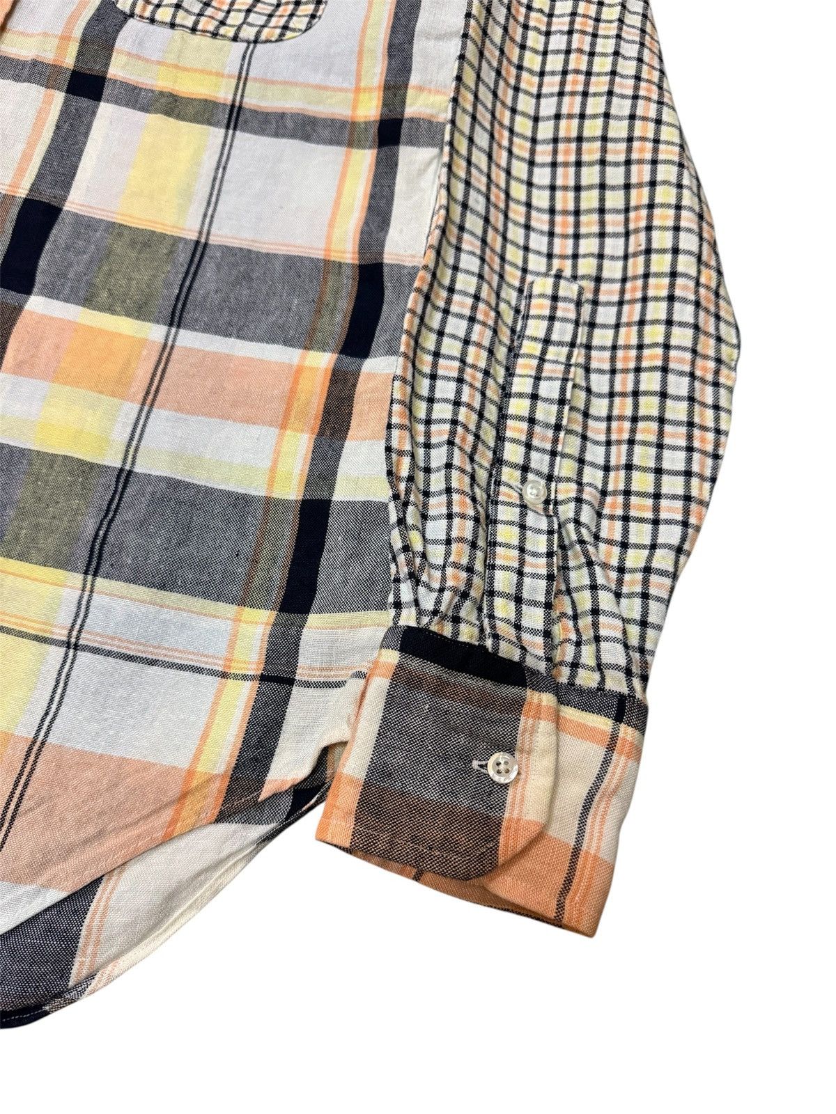 Thom Browne Thom Browne Colourblock Plaid button up Shirt Size US L / EU 52-54 / 3 - 3 Thumbnail