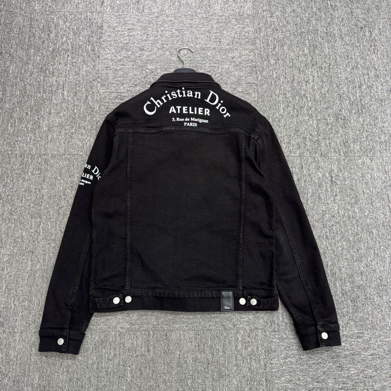 Dior Dior Slogan denim jacket Size US L / EU 52-54 / 3 - 5 Thumbnail