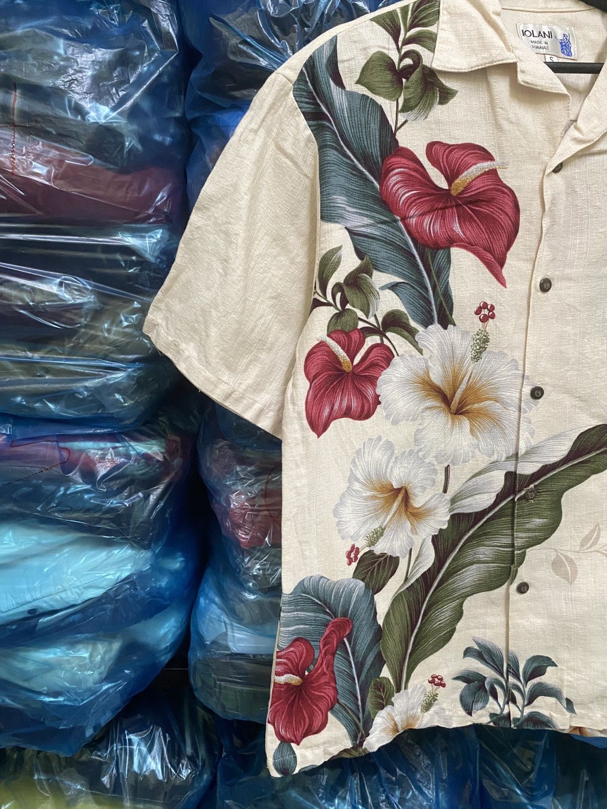 IOLANI Vintage Iolani Made in Hawaii Floral Aloha Shirt 100% Cotton Size US S / EU 44-46 / 1 - 6 Thumbnail