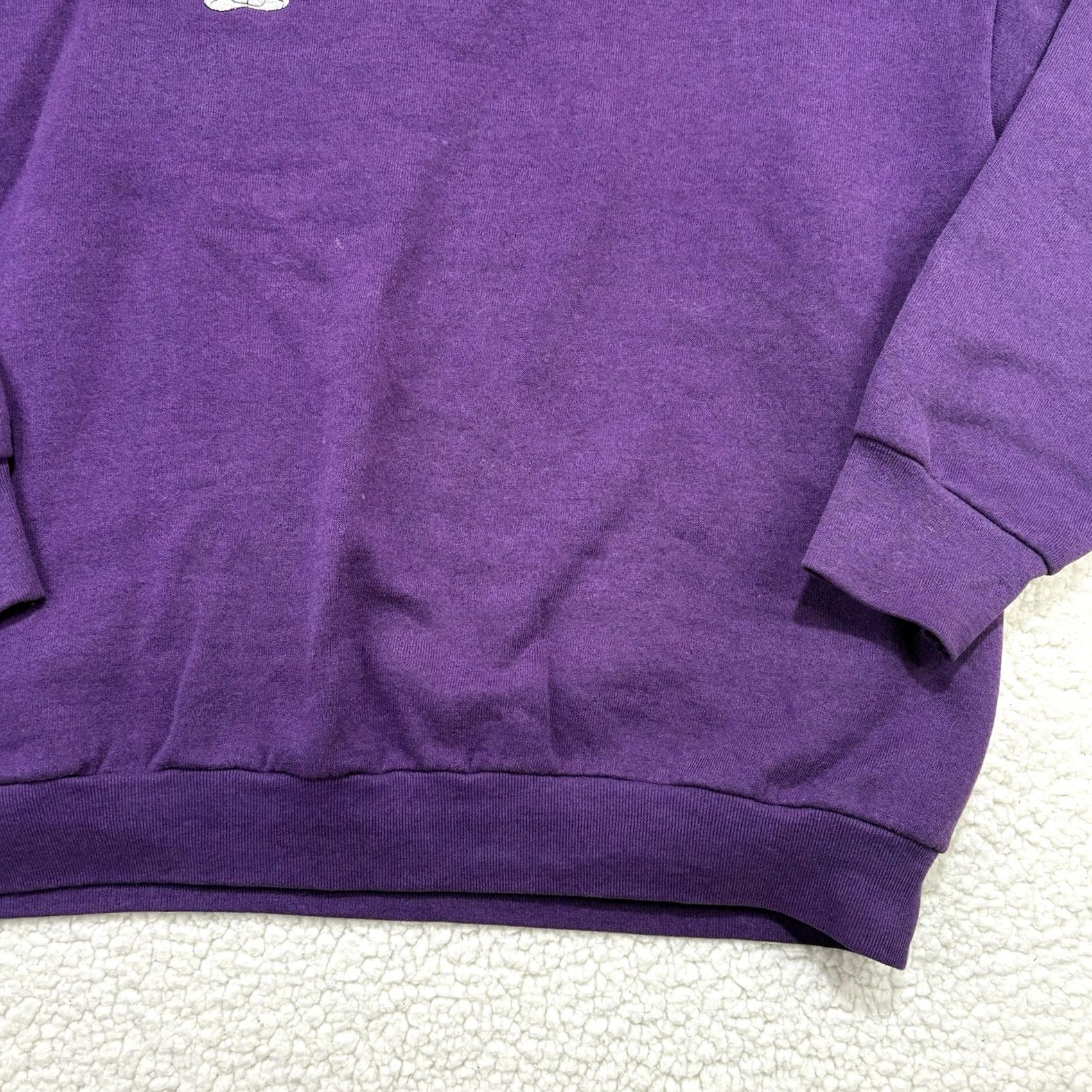 Vintage VINTAGE Bugs Bunny Looney Tunes Sweatshirt Purple Womens XL Embroidered Warner Size XL / US 12-14 / IT 48-50 - 4 Thumbnail