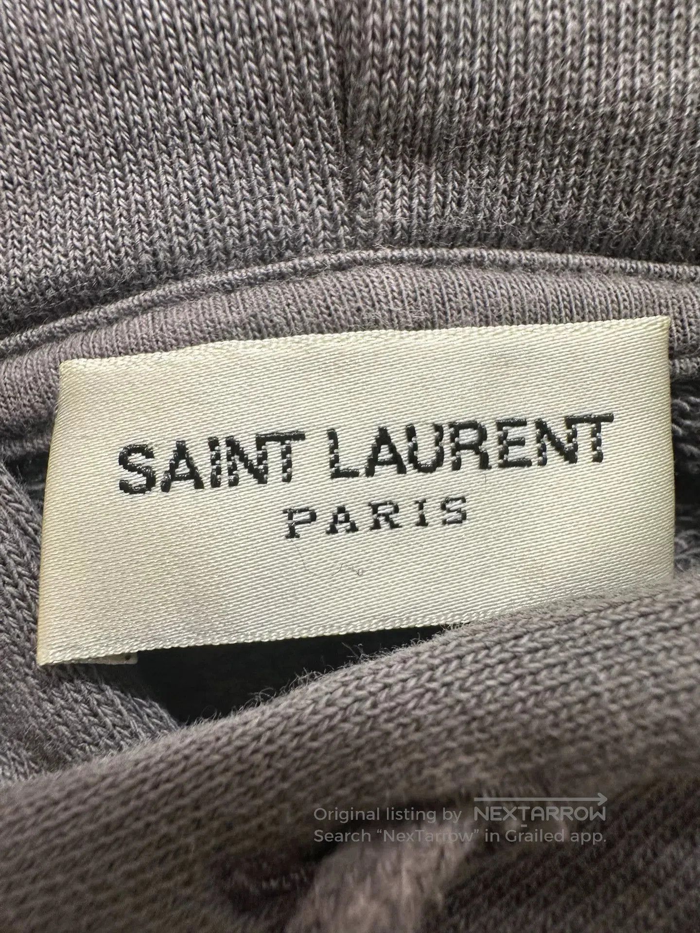 Saint Laurent Paris Saint Laurent Vintage Hooded Sweatshirt. Size US M / EU 48-50 / 2 - 2 Thumbnail