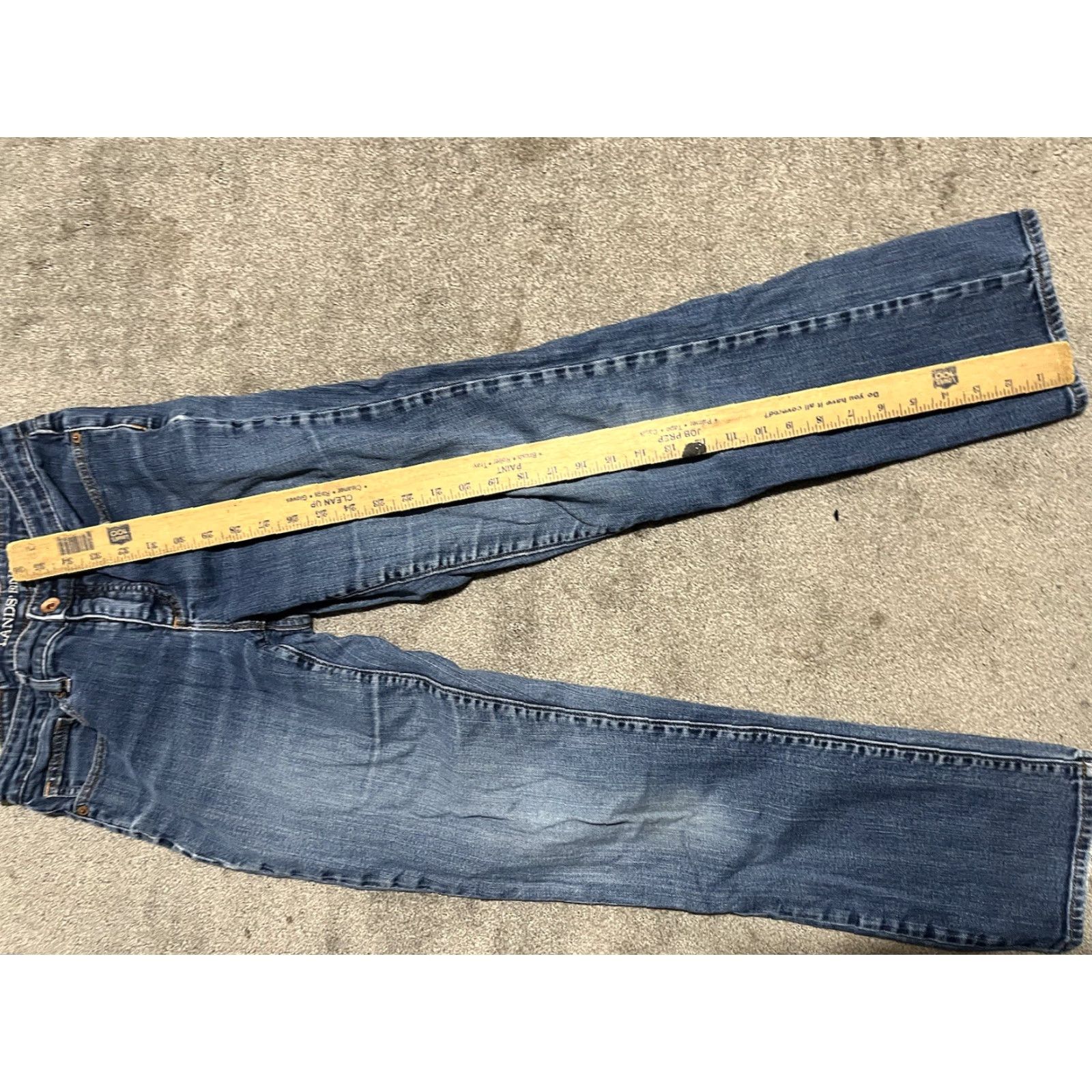 Lands' End Lands End Jeans 4 Blue Denim Mid Rise Straight Leg Preppy Classic School Womens Size 27" / US 4 / IT 40 - 6 Thumbnail