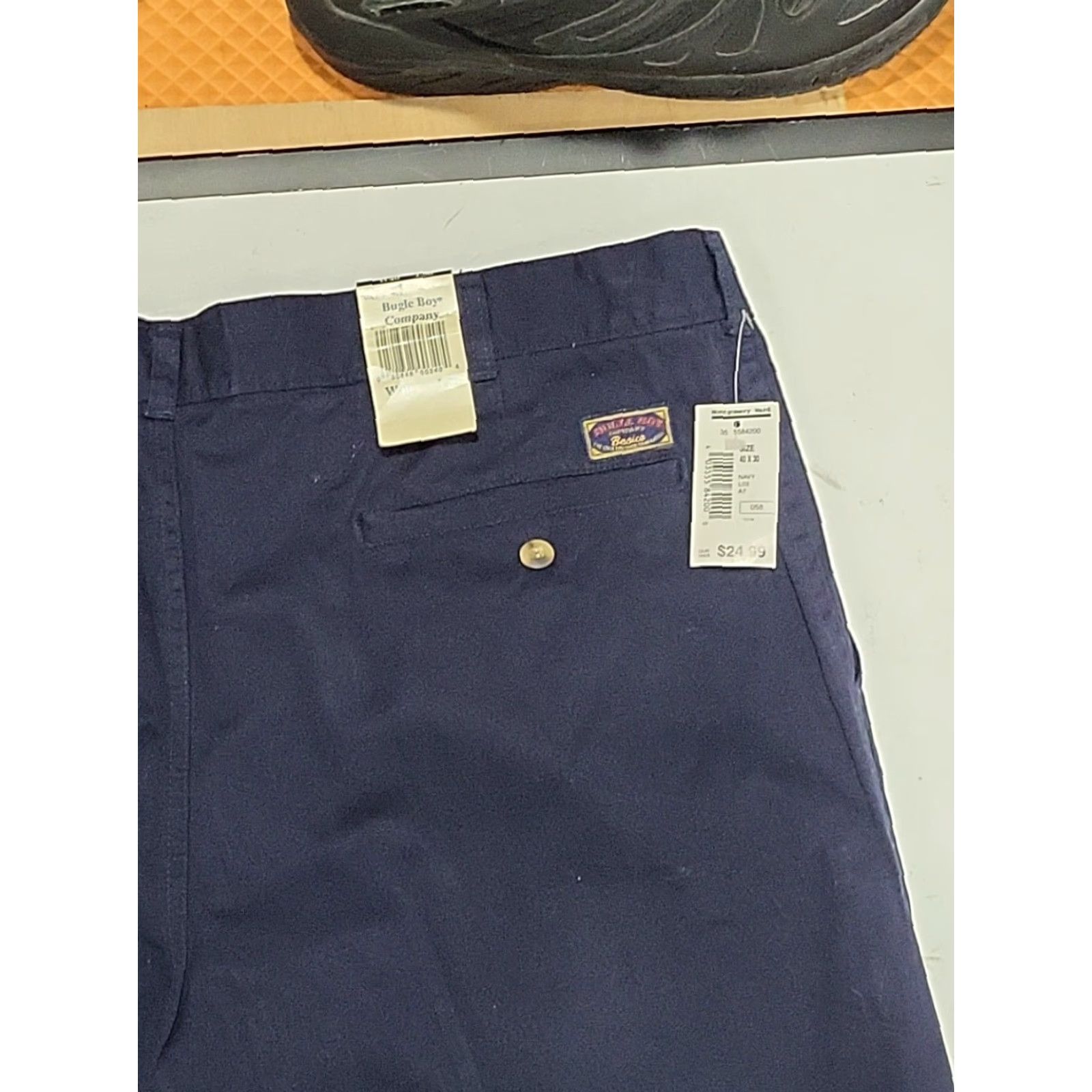 Bugle Boy VINTAGE Bugle Boy Pleated Khaki Pants 40 X 30 Montgomery Wards Navyblue 80s Bl Size US 40 / EU 56 - 3 Thumbnail