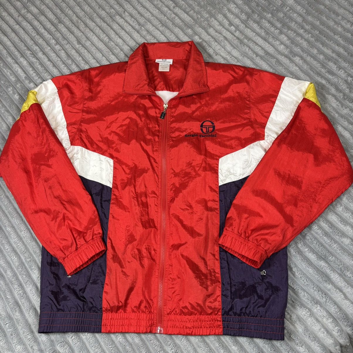 Sergio Tacchini Sergio Tacchini Men's Large Color Block Track Jacket VTG Size US L / EU 52-54 / 3 - 15 Thumbnail
