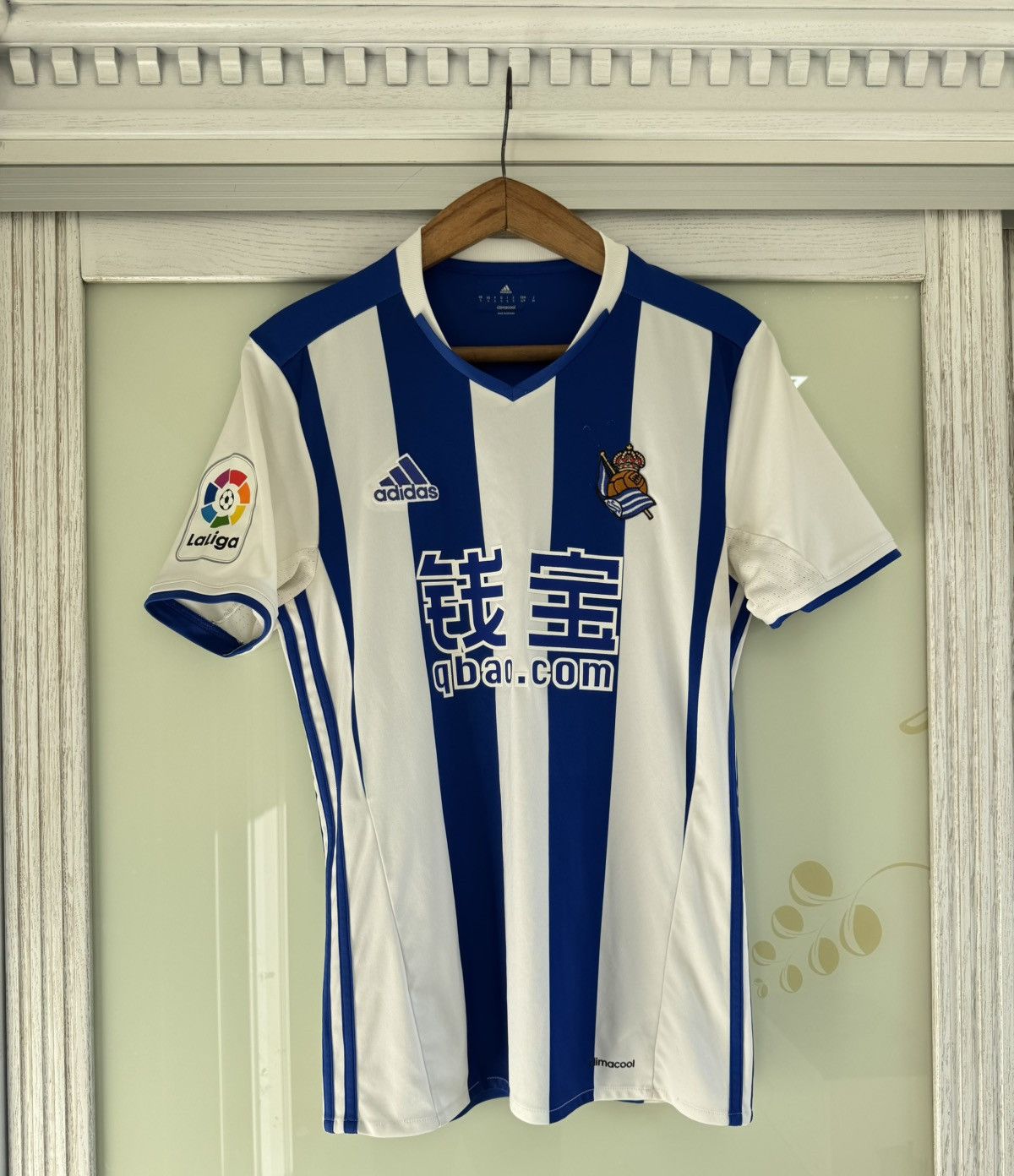 Adidas Real Sociedad 2016-2017 Home Soccer Jersey Football Kit Size US S / EU 44-46 / 1 - 1 Thumbnail