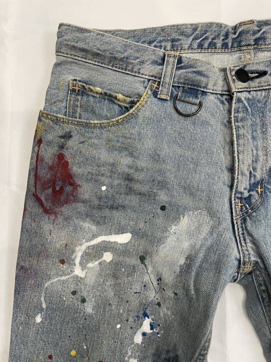 Number (N)ine NUMBER (N)INE 06ss Guns Ara Paint Denim Blue US 28 Size US 28 / EU 44 - 5 Thumbnail