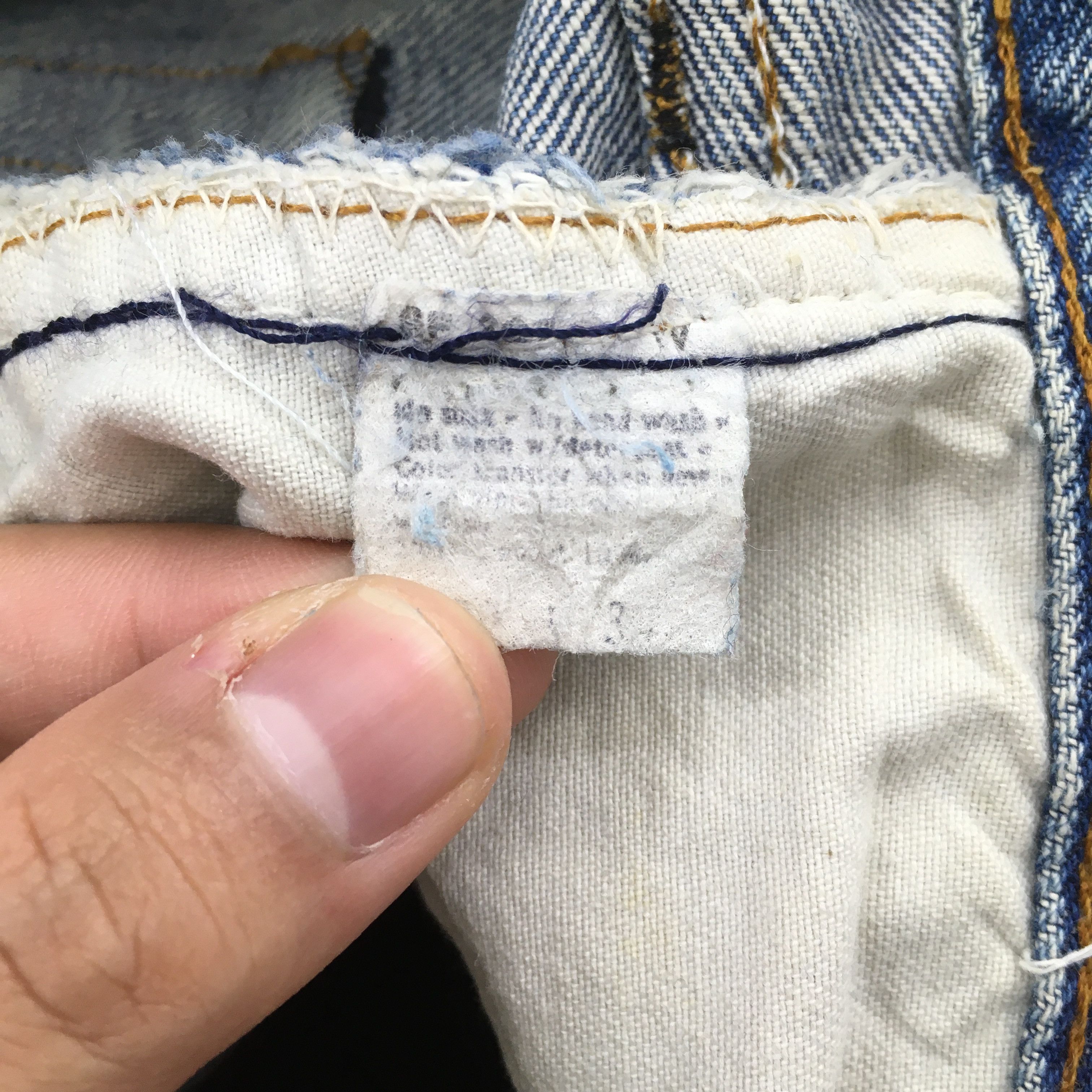 Levi's Size 31x28.5 Vintage 70s Levi's 501 Selvedge Jeans S1254 Size US 31 - 14 Thumbnail