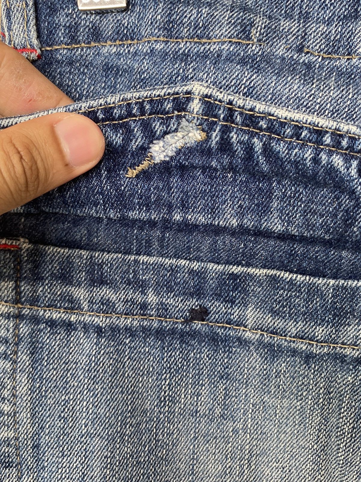 If Six Was Nine × Japanese Brand × Vintage Raw Edge Vintage Denim Size US 31 - 16 Thumbnail