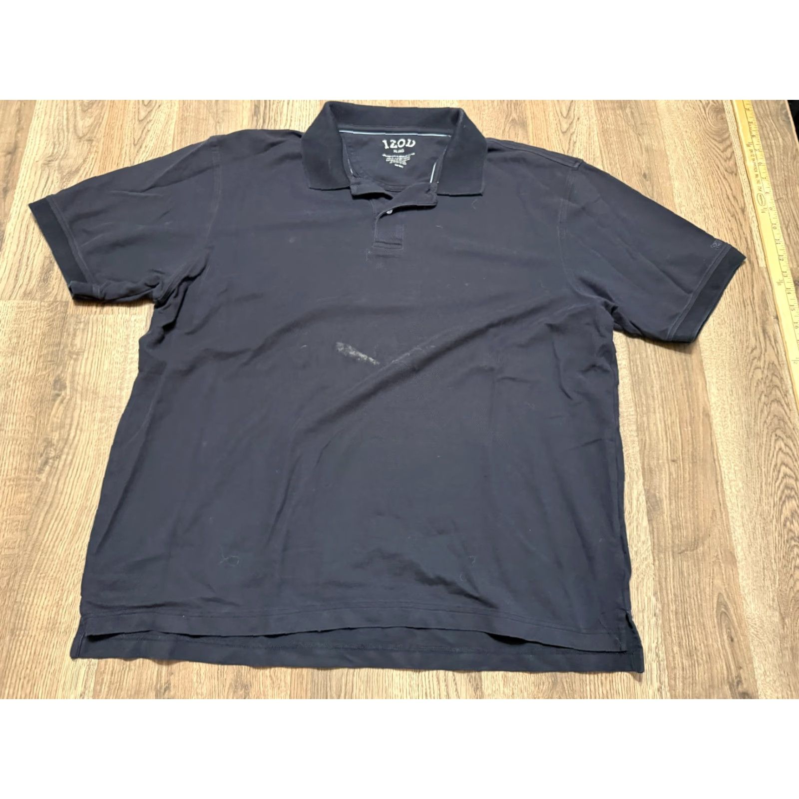 Izod IZOD Polo Shirt Men's XL Black Short Sleeve Casual Golf Size US XL / EU 56 / 4 - 2 Thumbnail